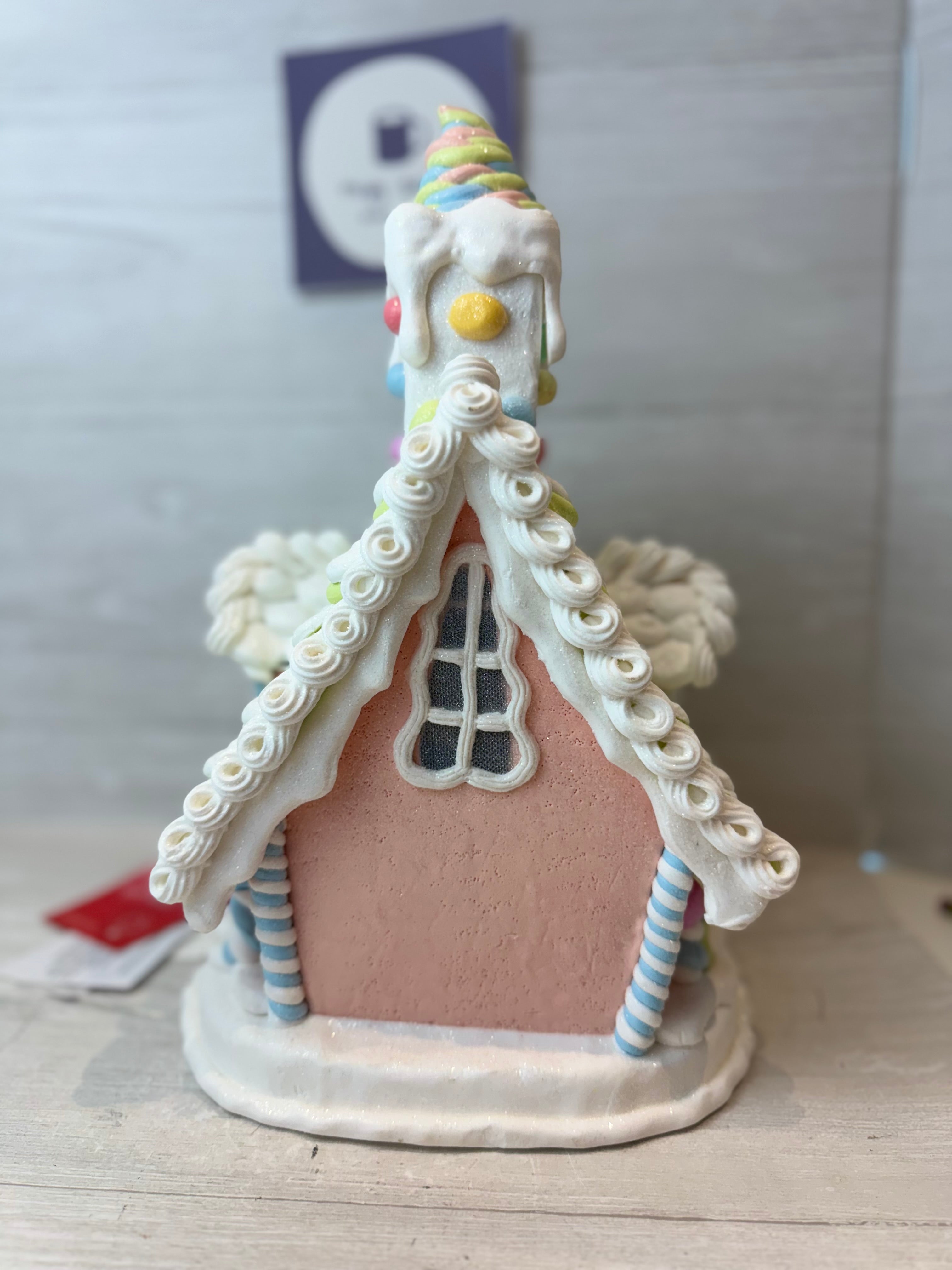 Pastel Light Up good Gingerbread Sugar Castle