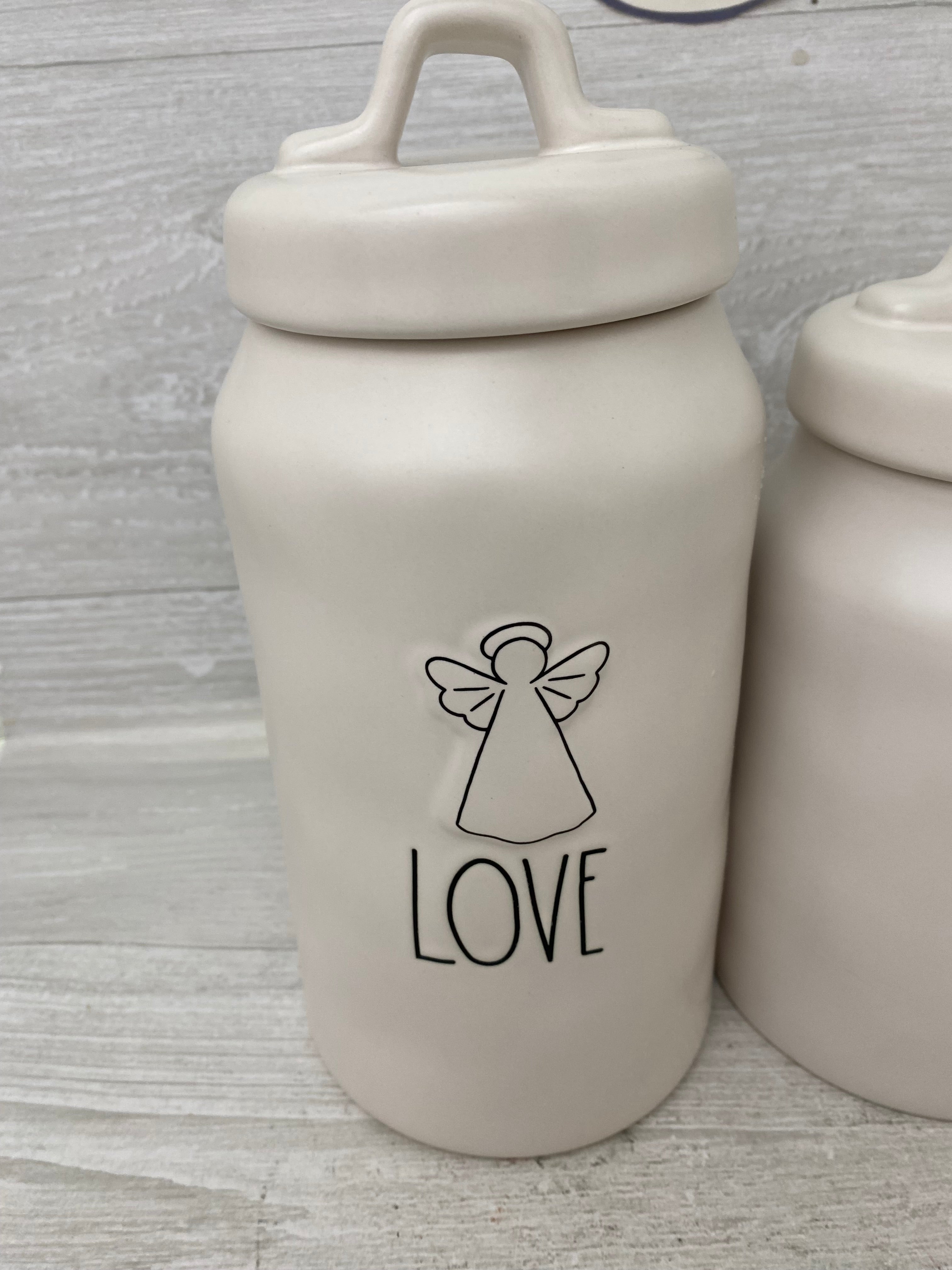 Rae Dunn black outlets Heart Canister