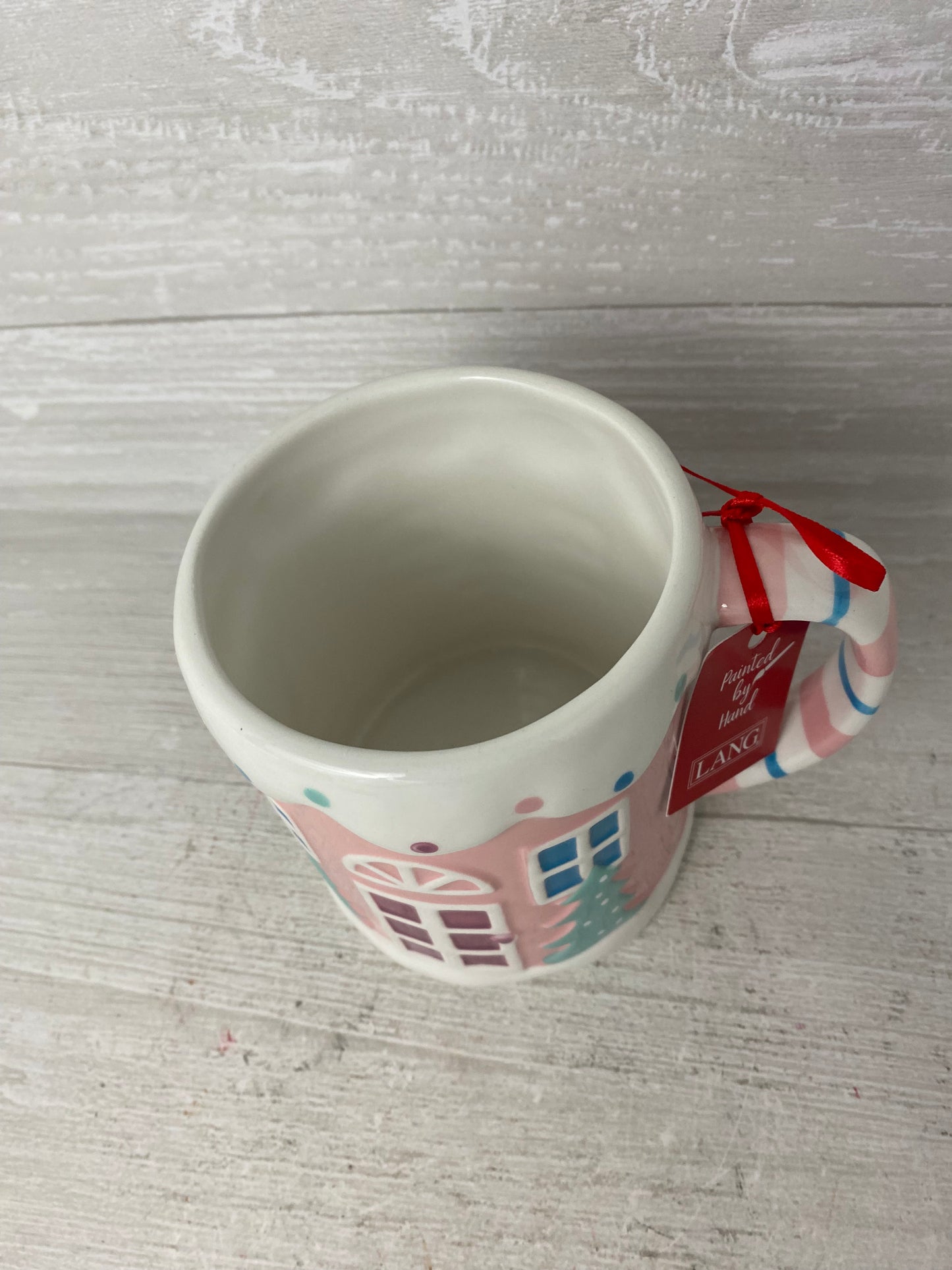 Lang Pink Gingerbread House Mug