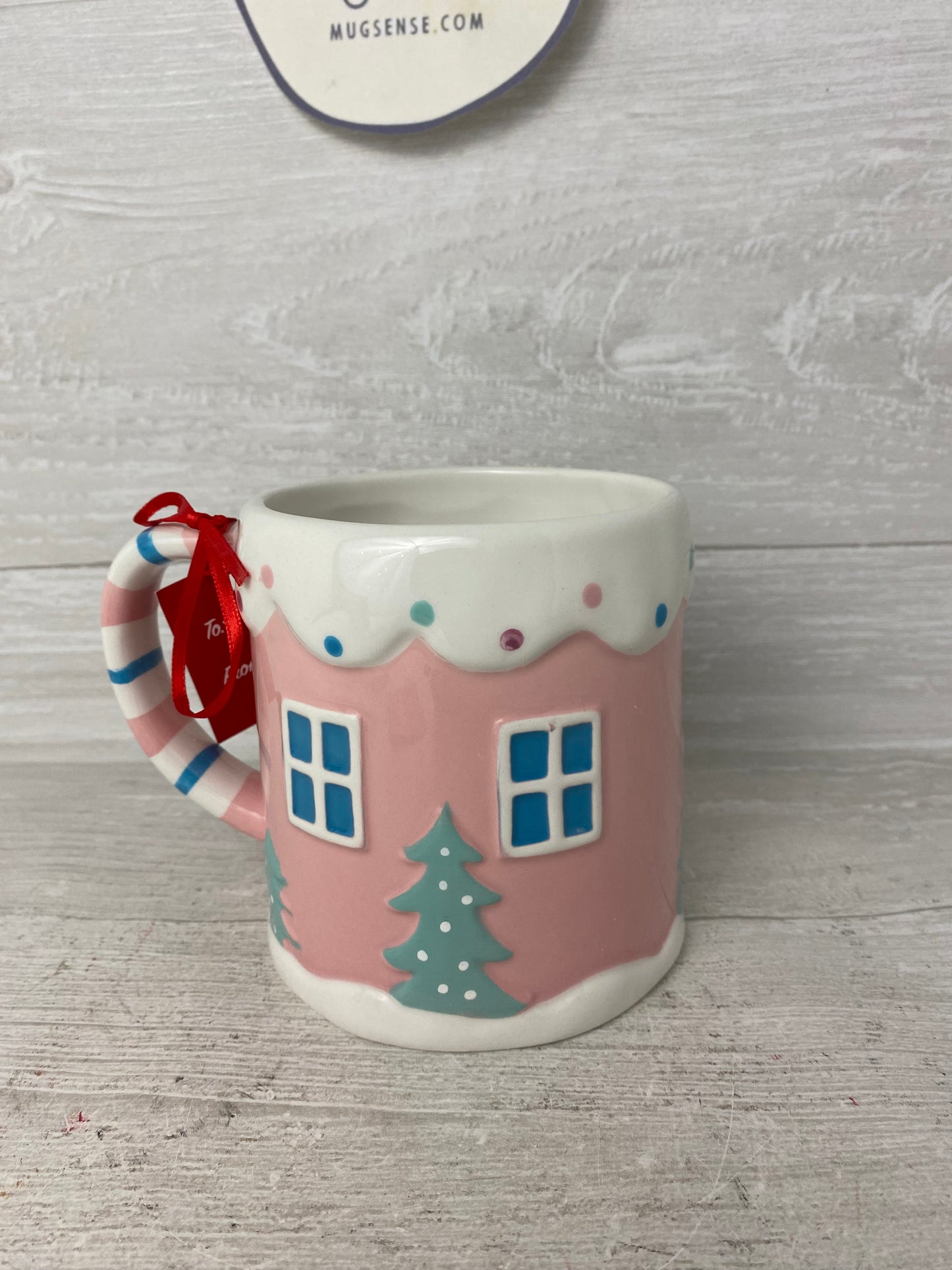 Lang Pink Gingerbread House Mug