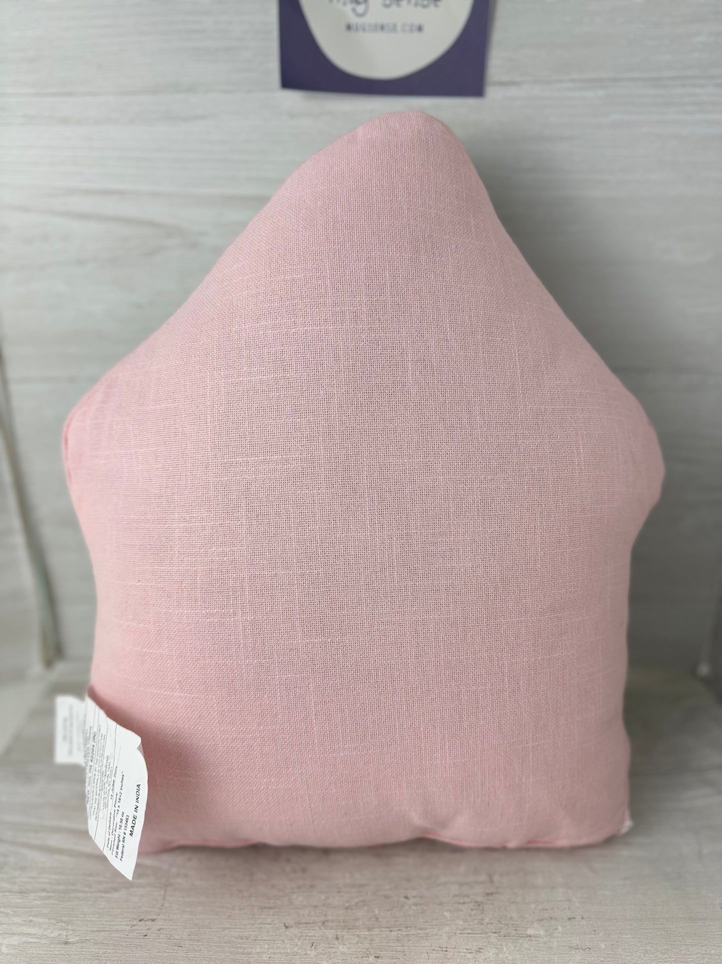 Pink Gingerbread House Throw Pillow