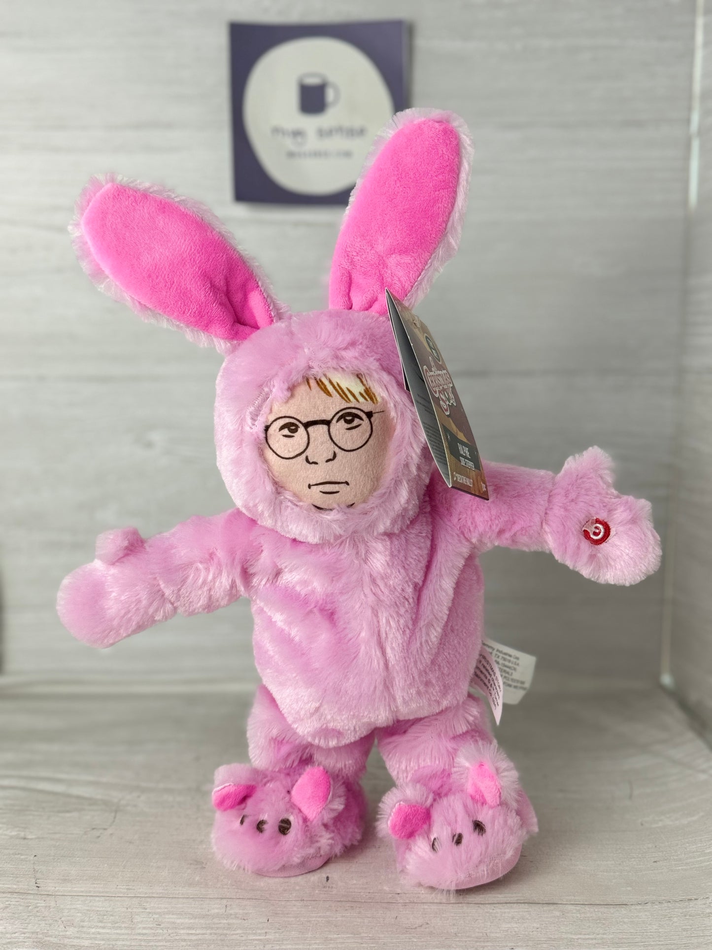 A Christmas Story Pink Bunny Ralphie Musical Side Stepper