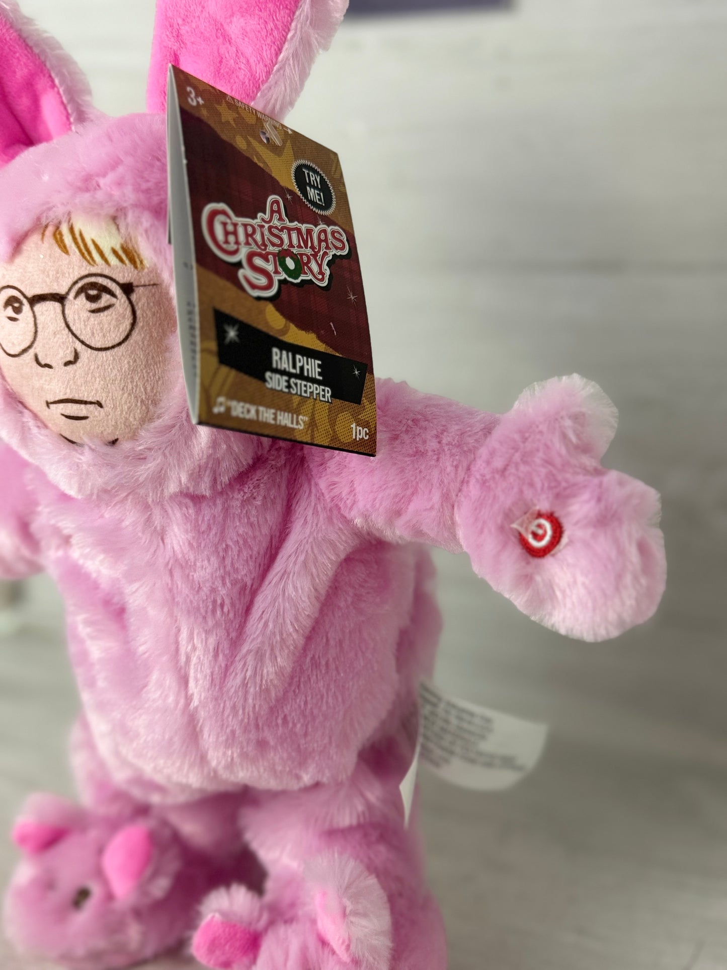 A Christmas Story Pink Bunny Ralphie Musical Side Stepper