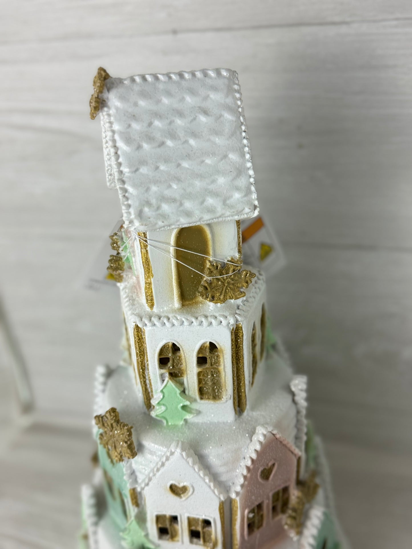 Pastel Gingerbread House 3 Tied Tower