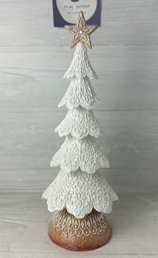 Whimsical Frosted Gingerbread 18" Tree