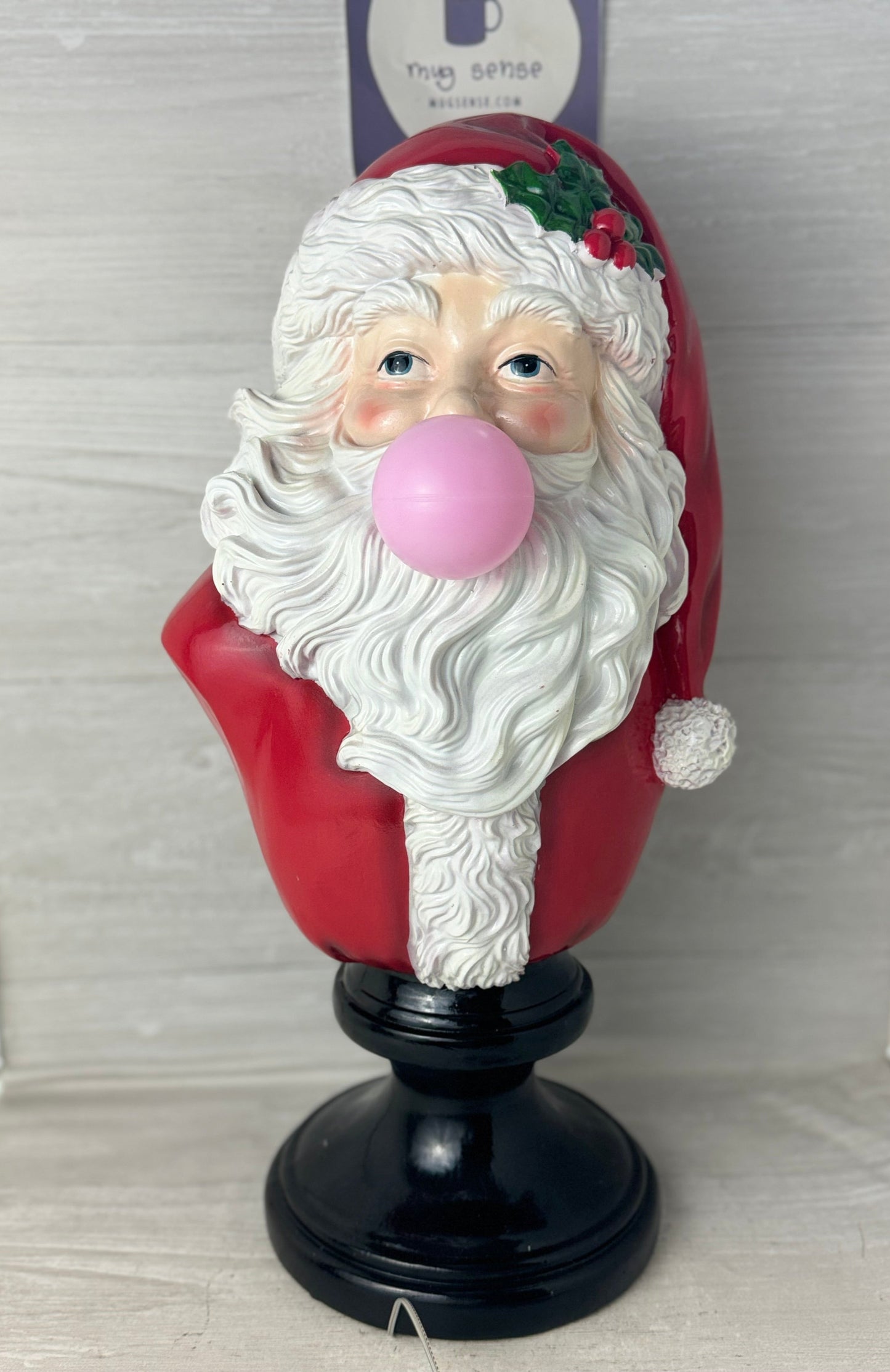 Bubble Gum Light Up Santa Bust