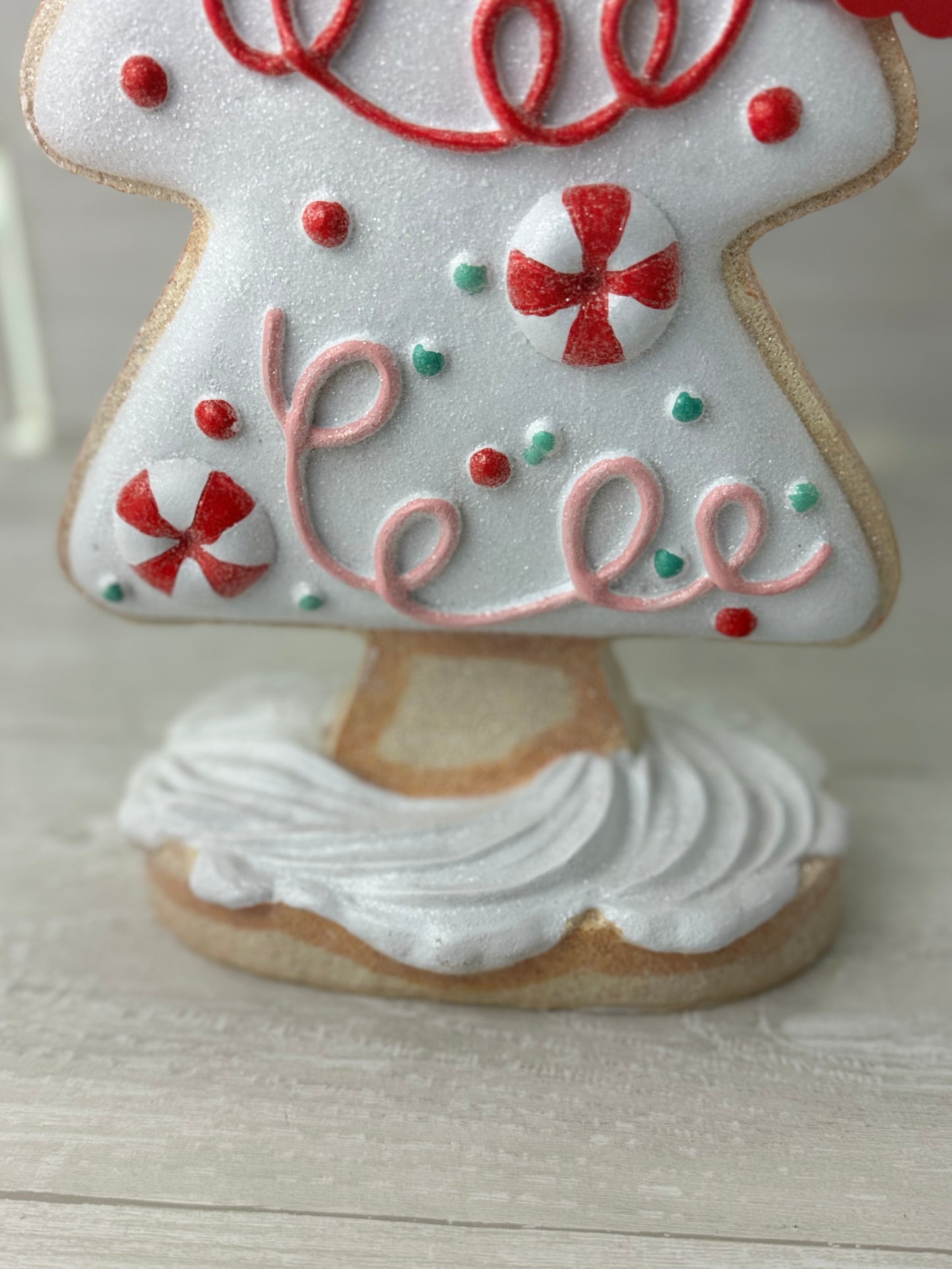 Peppermint Square 20” Icing Sugar Cookie Christmas Tree