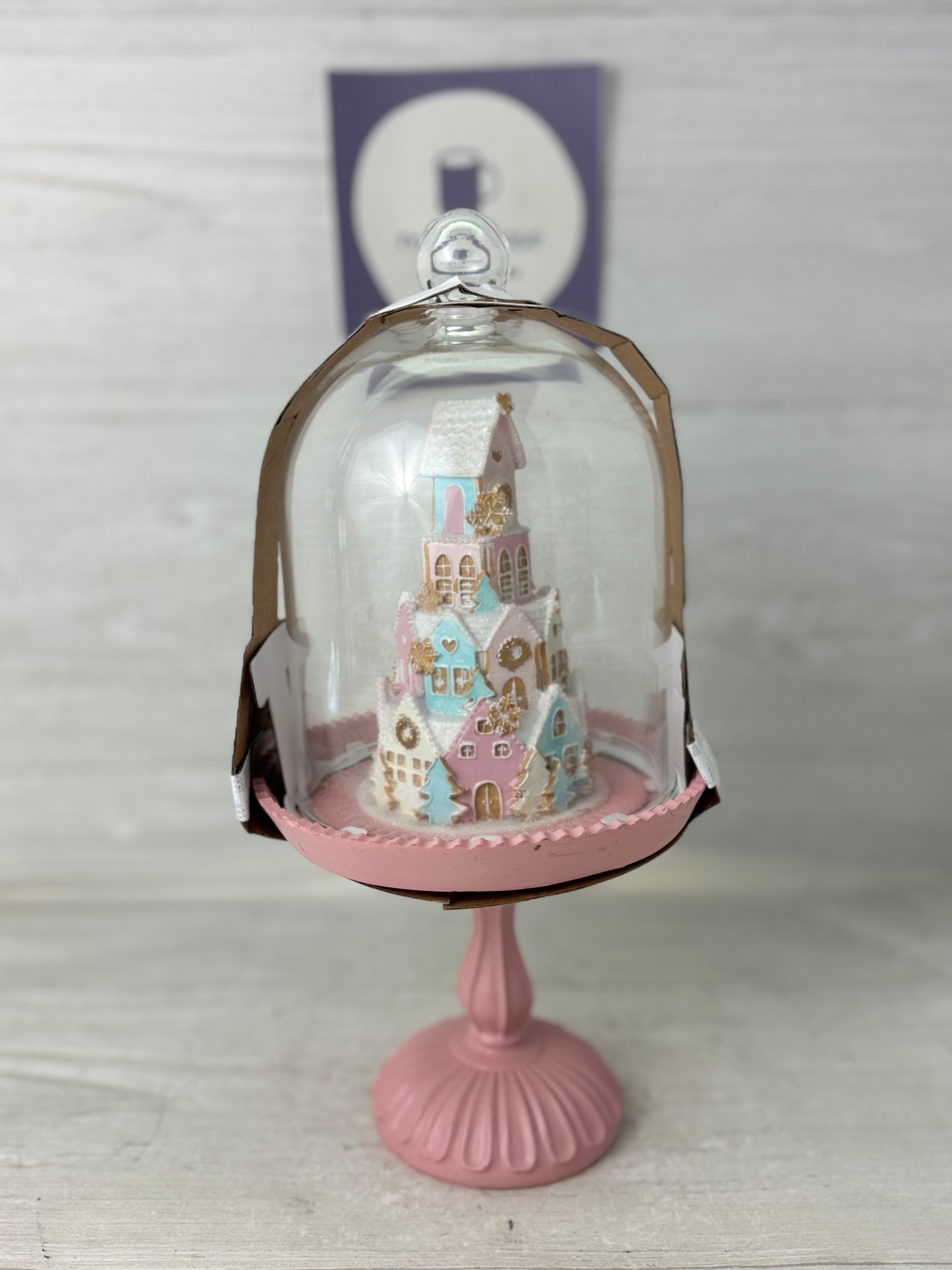 34th & Pine Pastel Castle & Nutcracker Cloche top