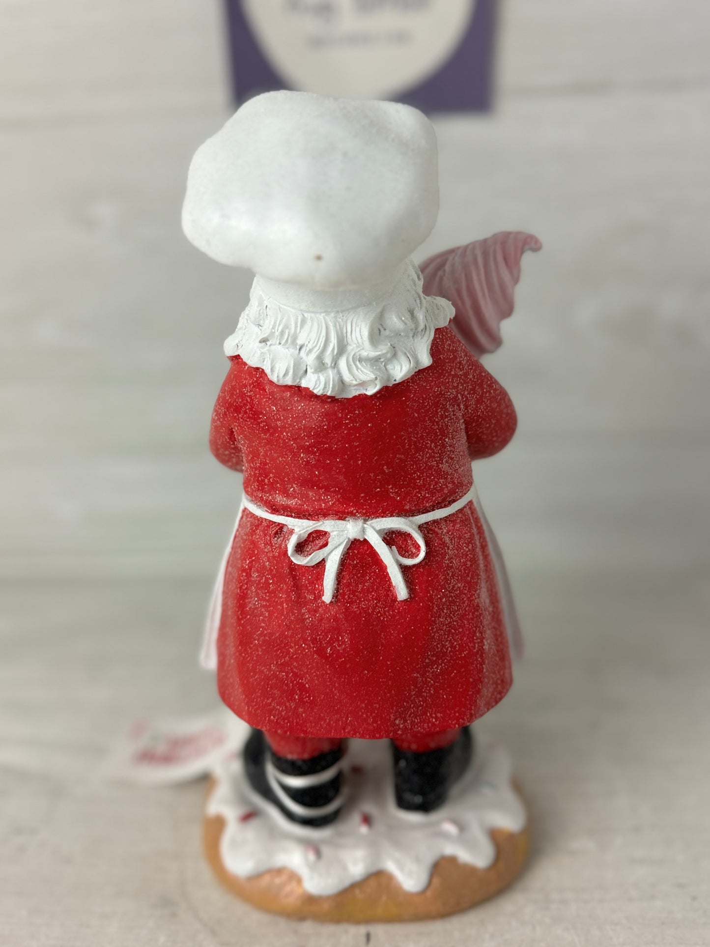 Peppermint Square Santa with Ice Cream Cone