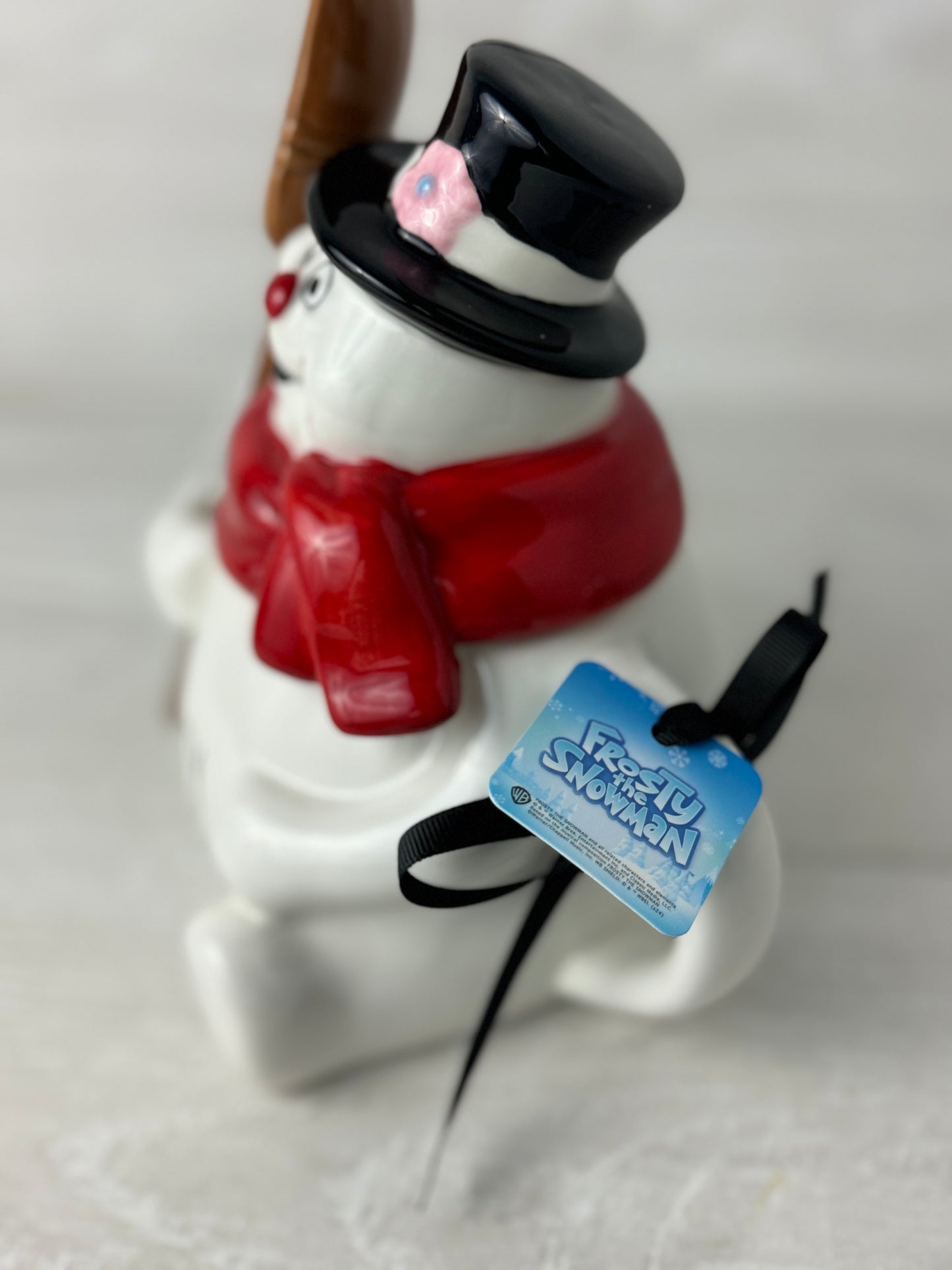 Rae Dunn Frosty The Snowman Topper Mug With Broom Spoon