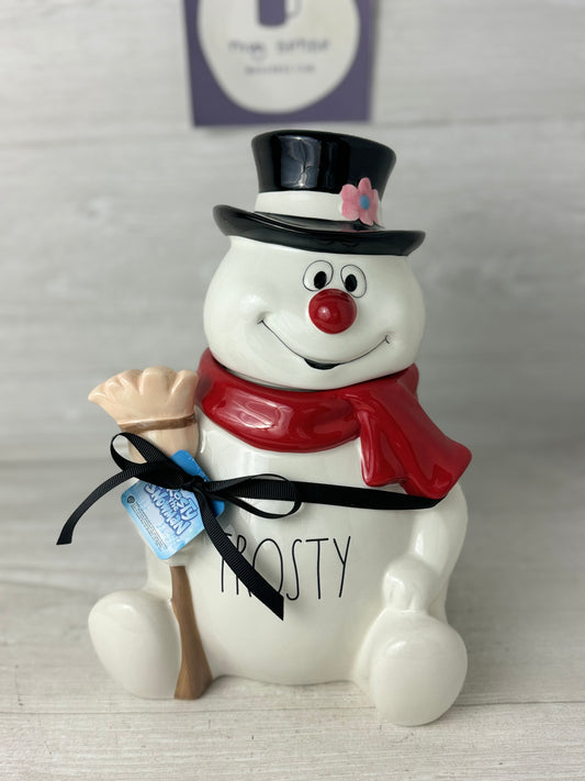 Rae Dunn Frosty The Snowman Cookie Jar