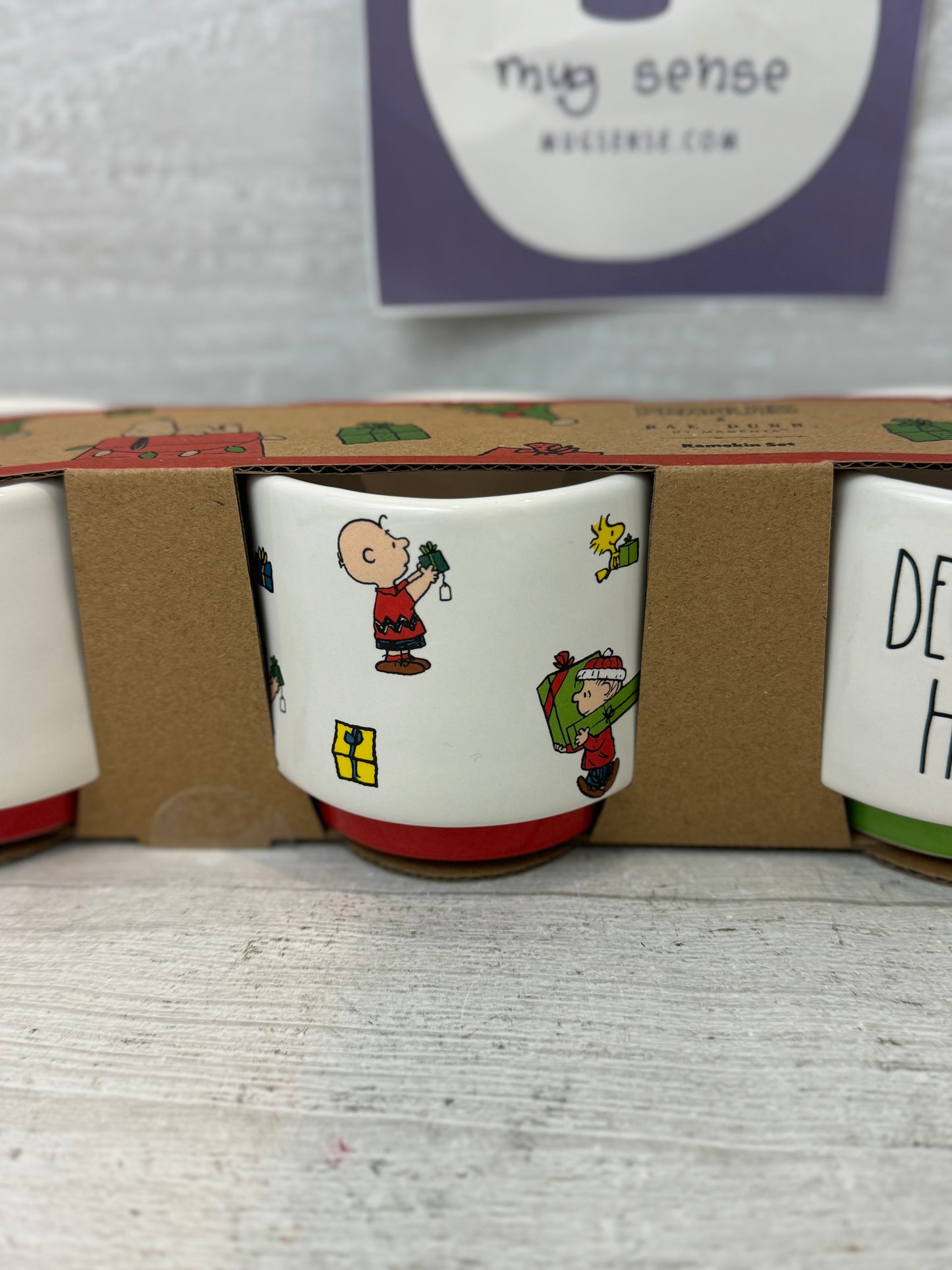 Rae Dunn Peanuts Christmas Set Of 4 Ramekins