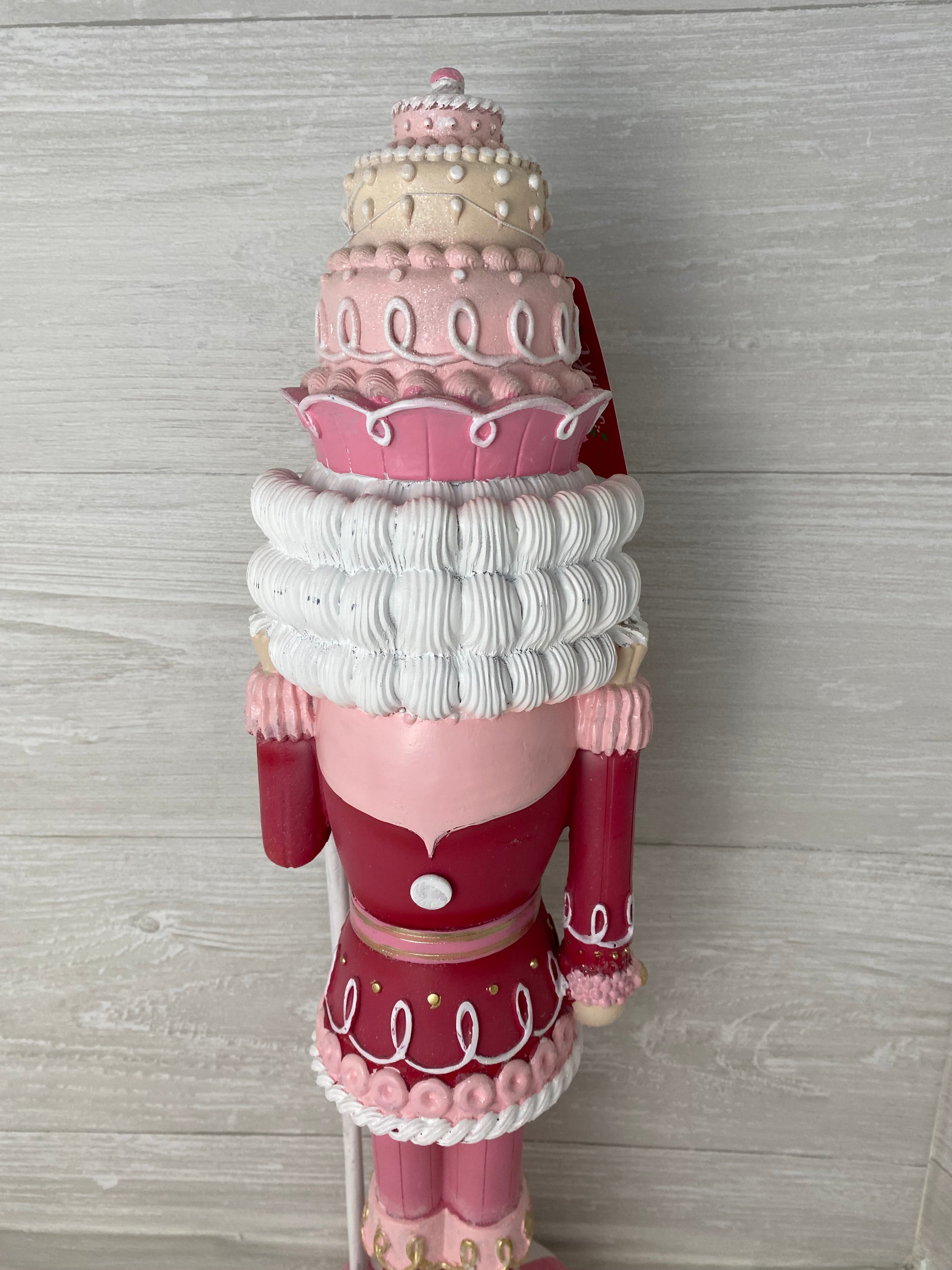 Set outlet of 2 Pastel Cupcake Nutcracker Pink Christmas Sleigh Hill - Brand New! Pair