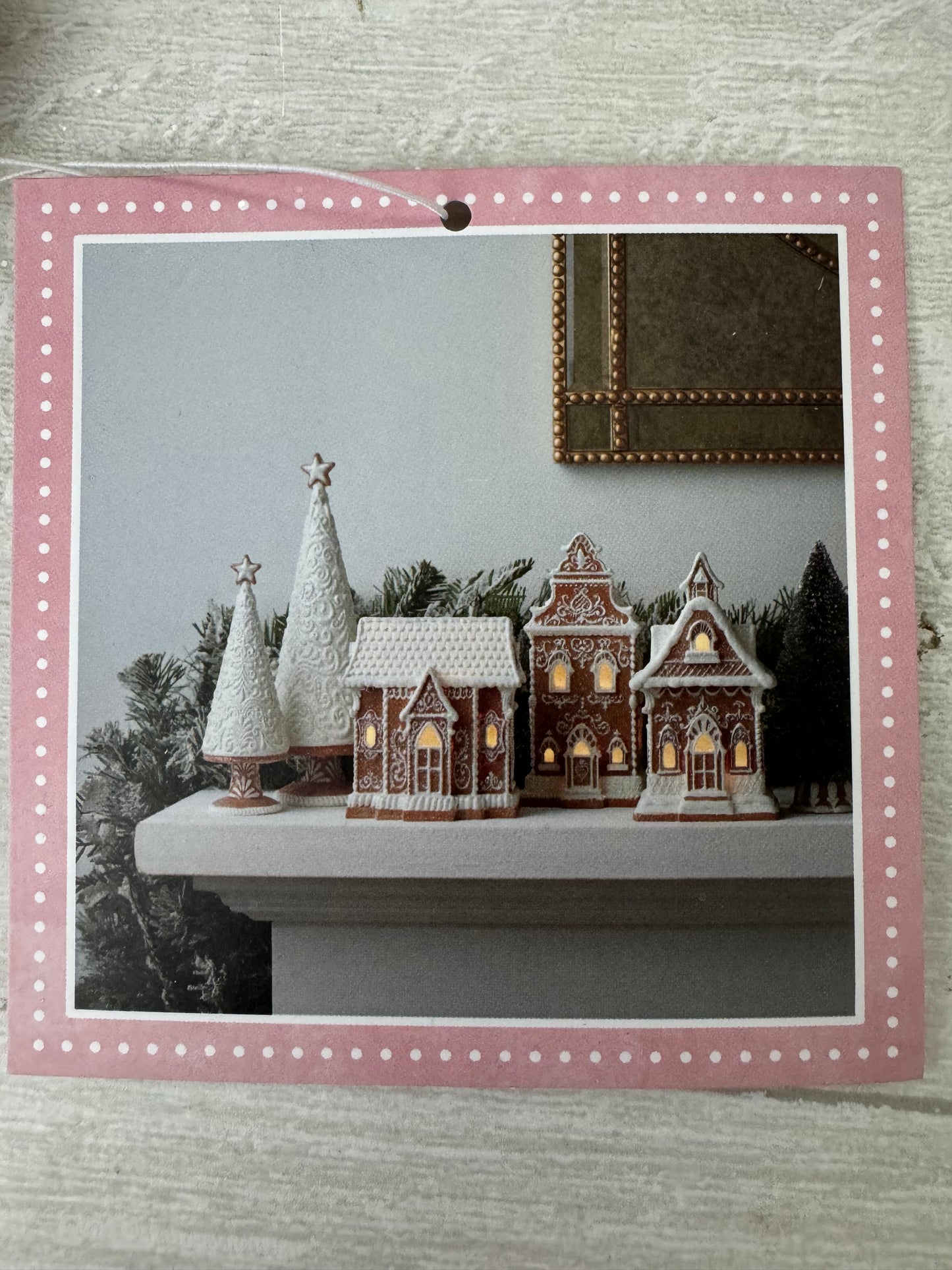 Cupcakes & Cashmere Pink Gingerbread House Village