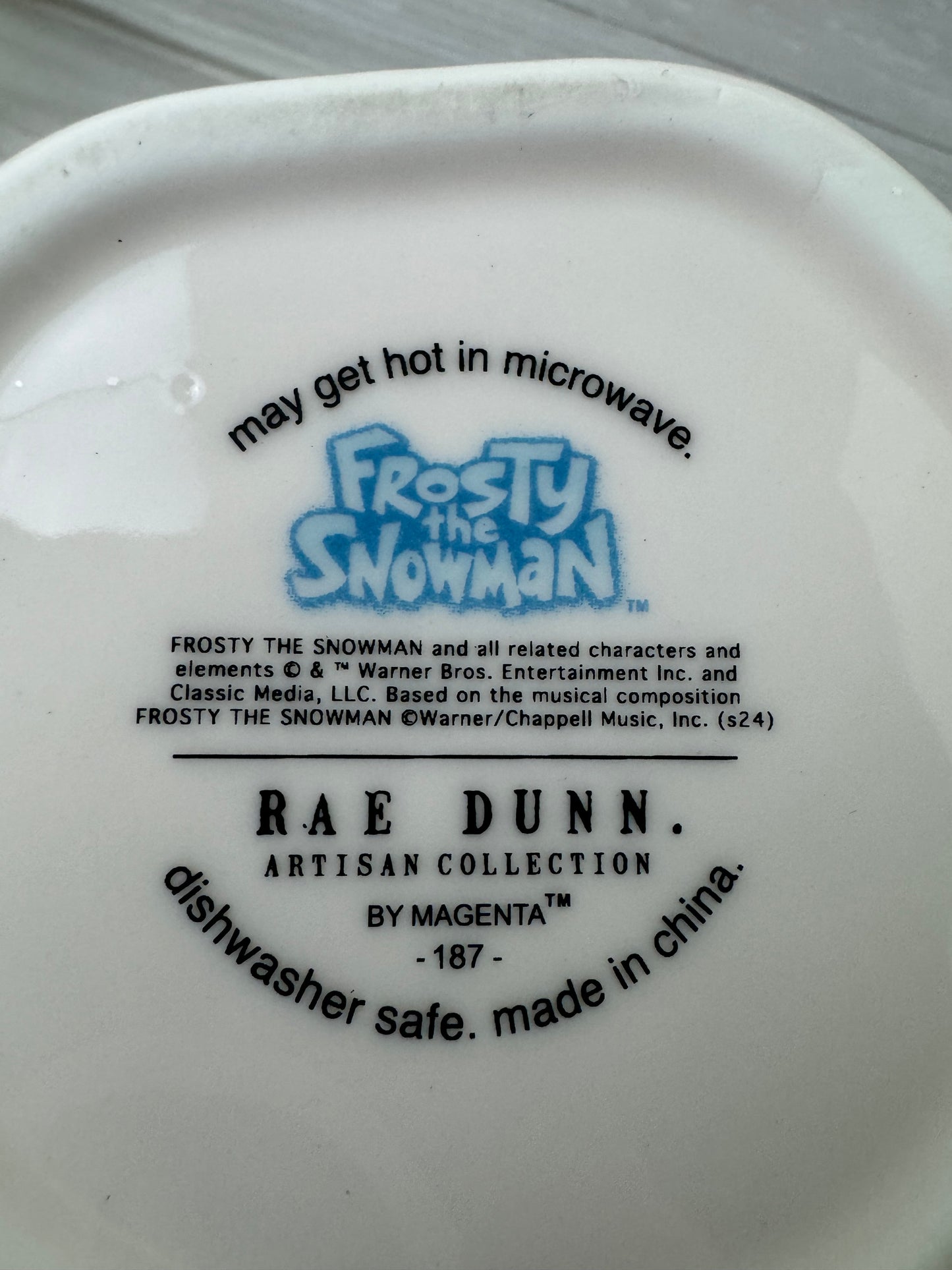 Rae Dunn Frosty The Snowman Mug with Broom Spoon