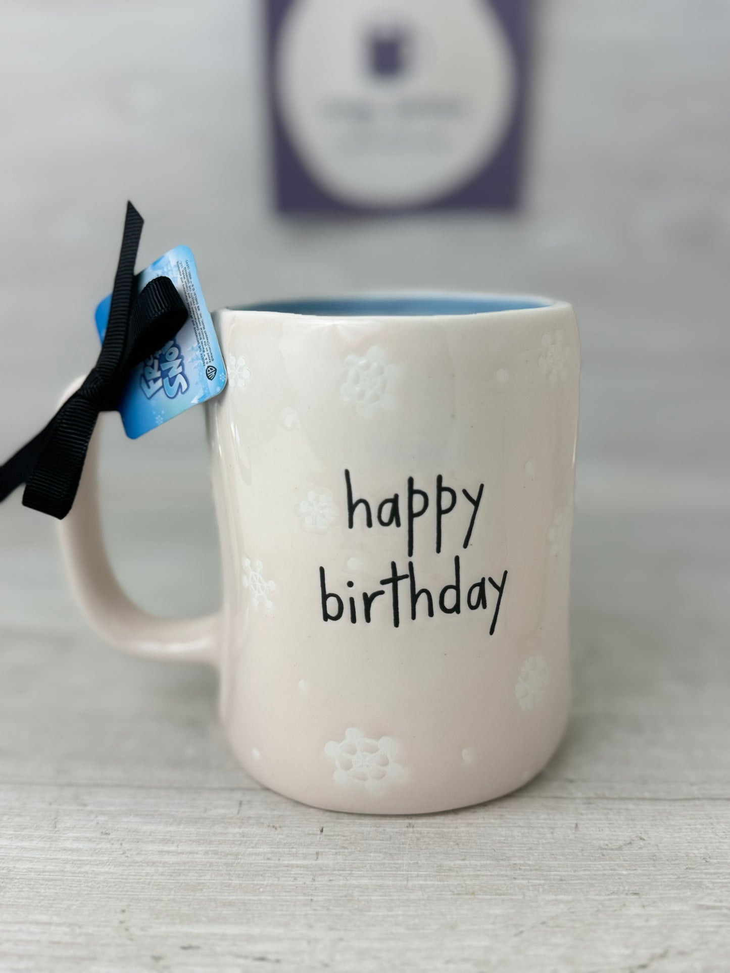 Rae Dunn Frosty The Snowman "Happy Birthday" Mug