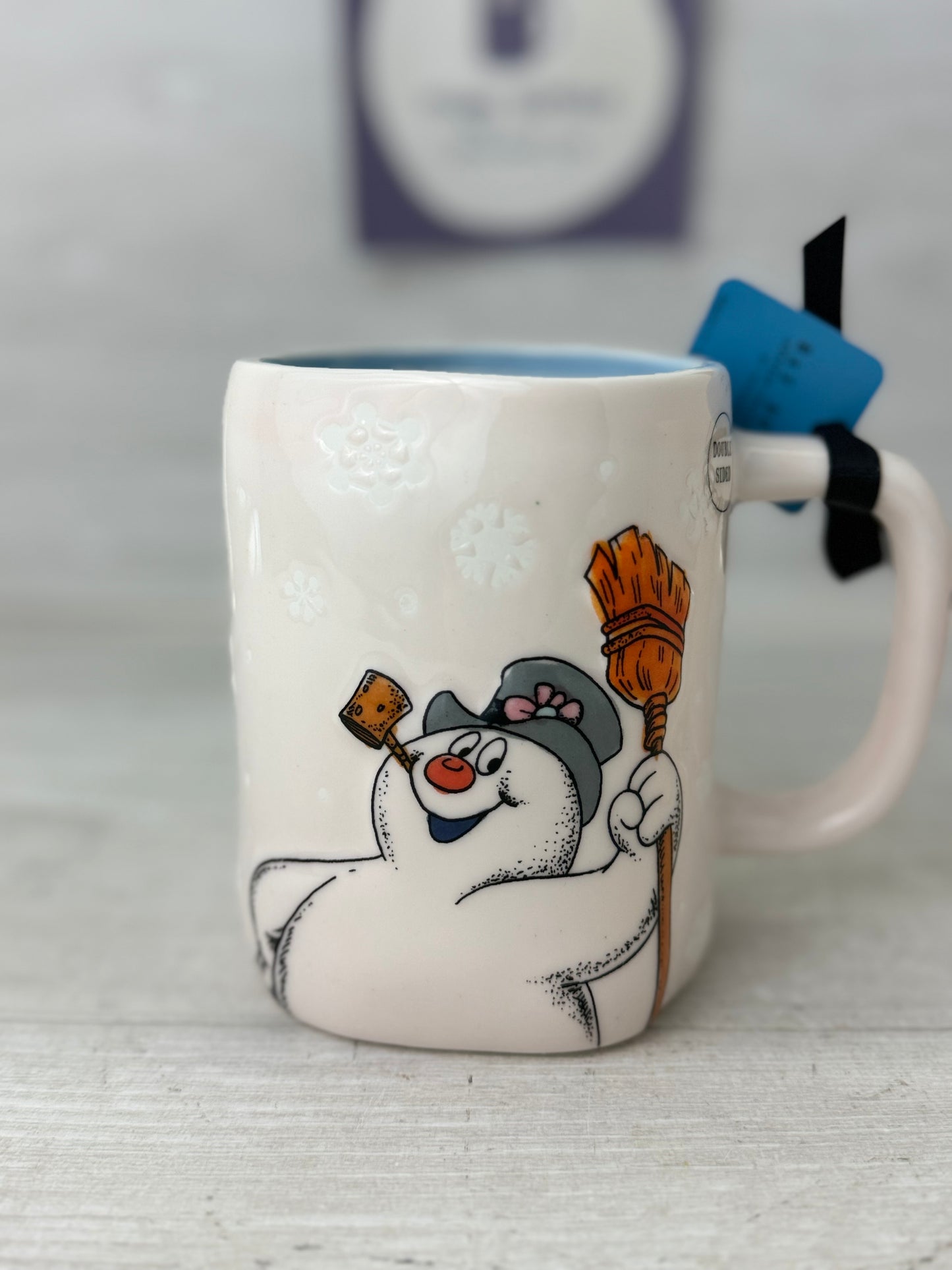 Rae Dunn Frosty The Snowman "Happy Birthday" Mug