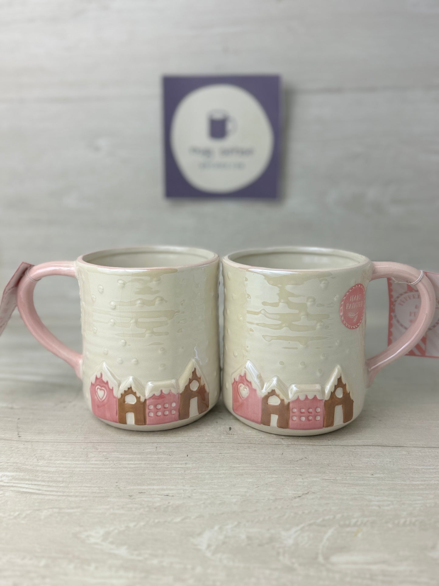 Peppermint & Pine Gingerbread Houses Mug