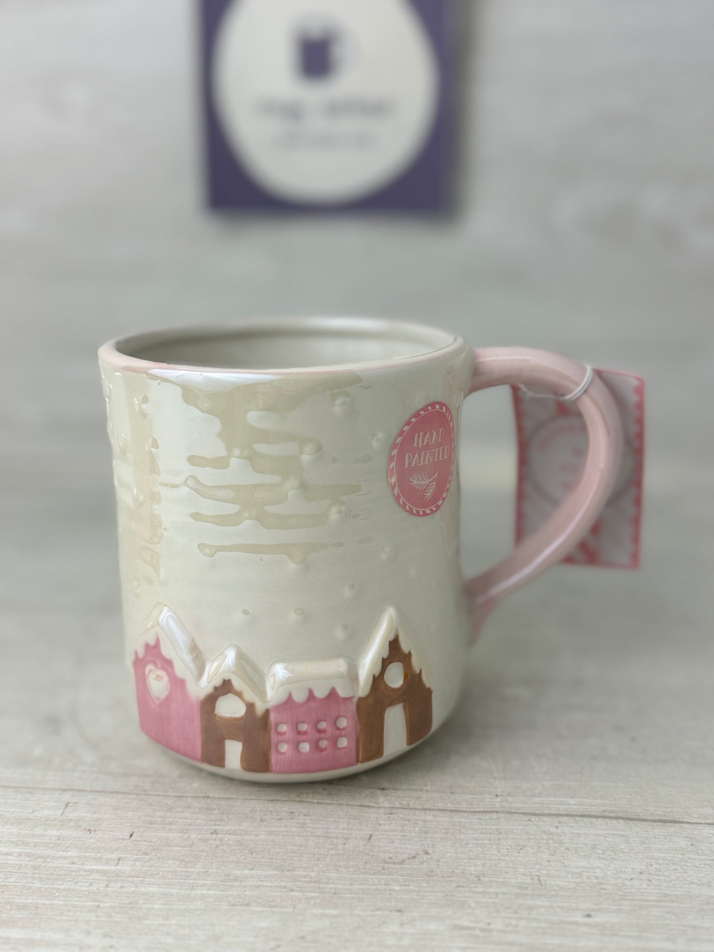 Peppermint & Pine Gingerbread Houses Mug