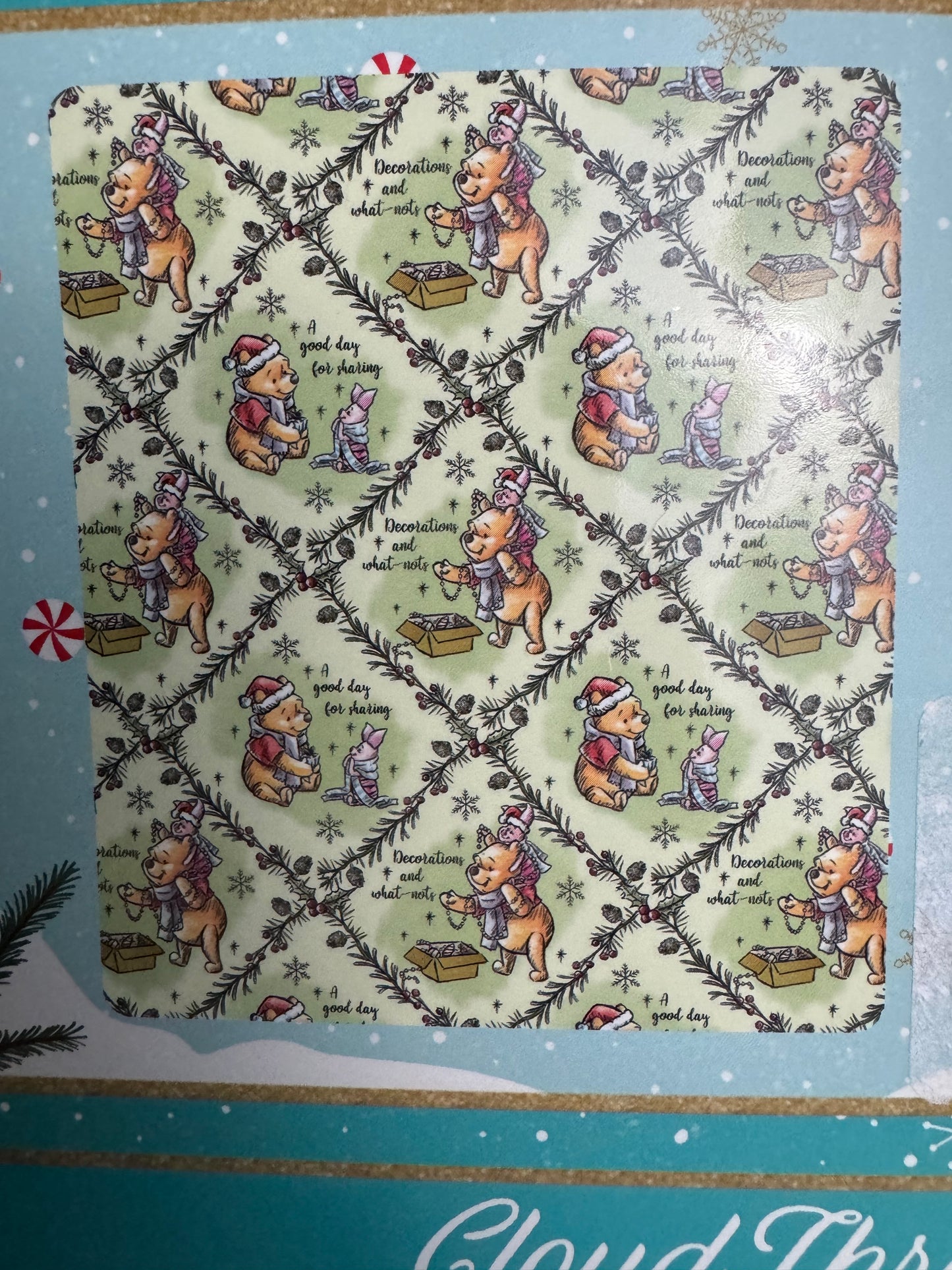 Disney's Winnie The Pooh Christmas Throw Blanket