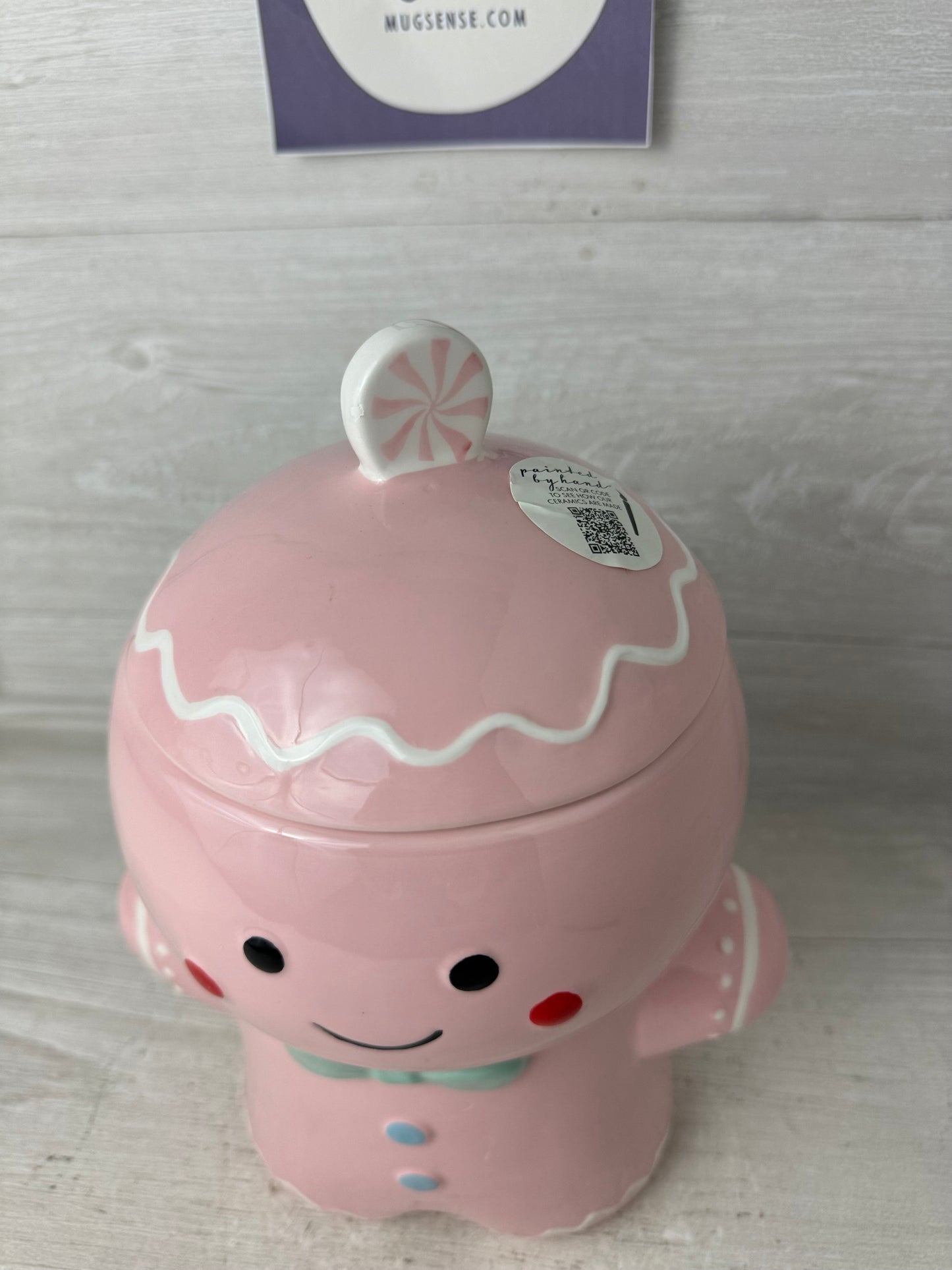 Lang Pink Gingerbread Cookie Jar Canister