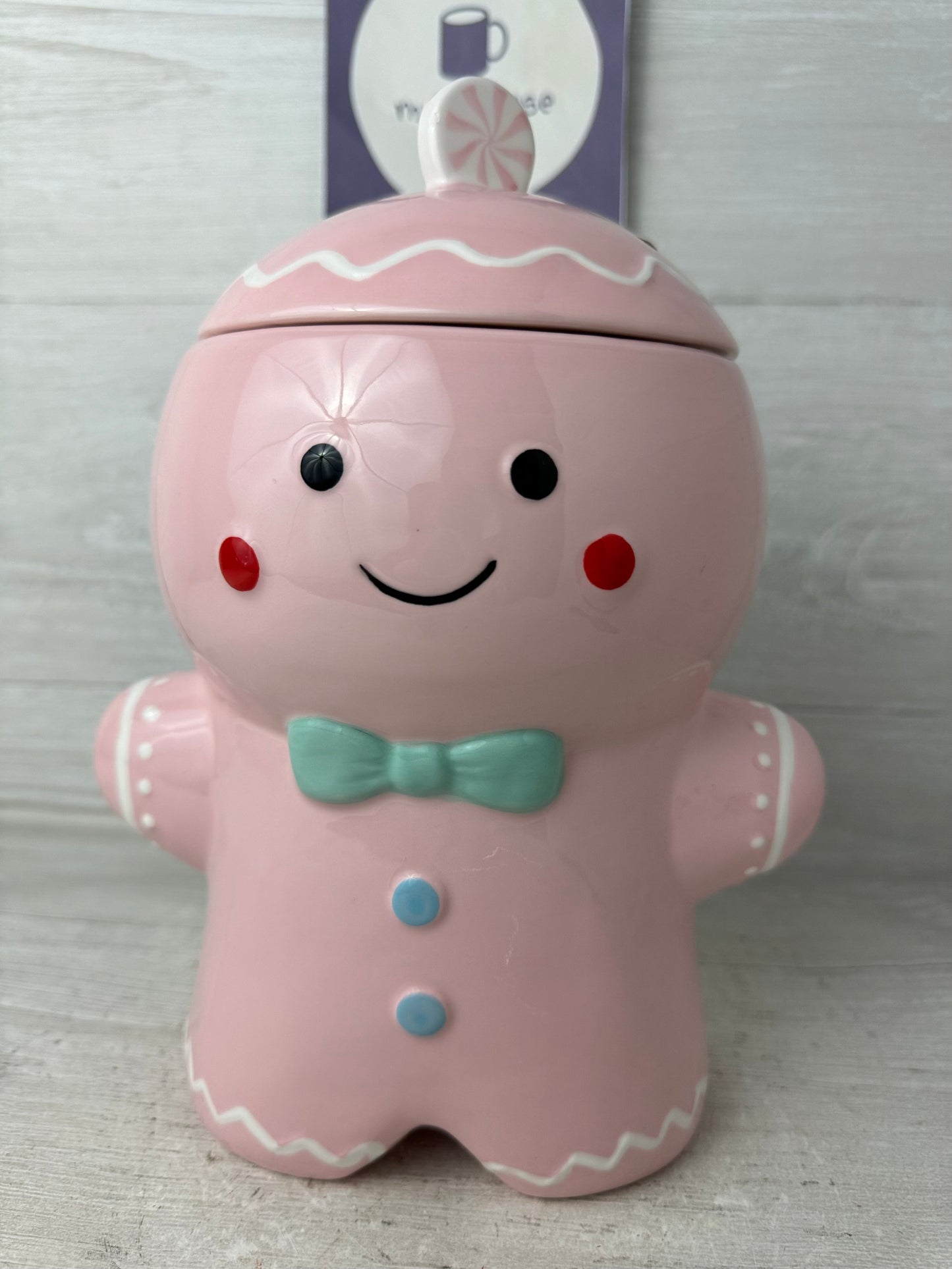 Lang Pink Gingerbread Cookie Jar Canister