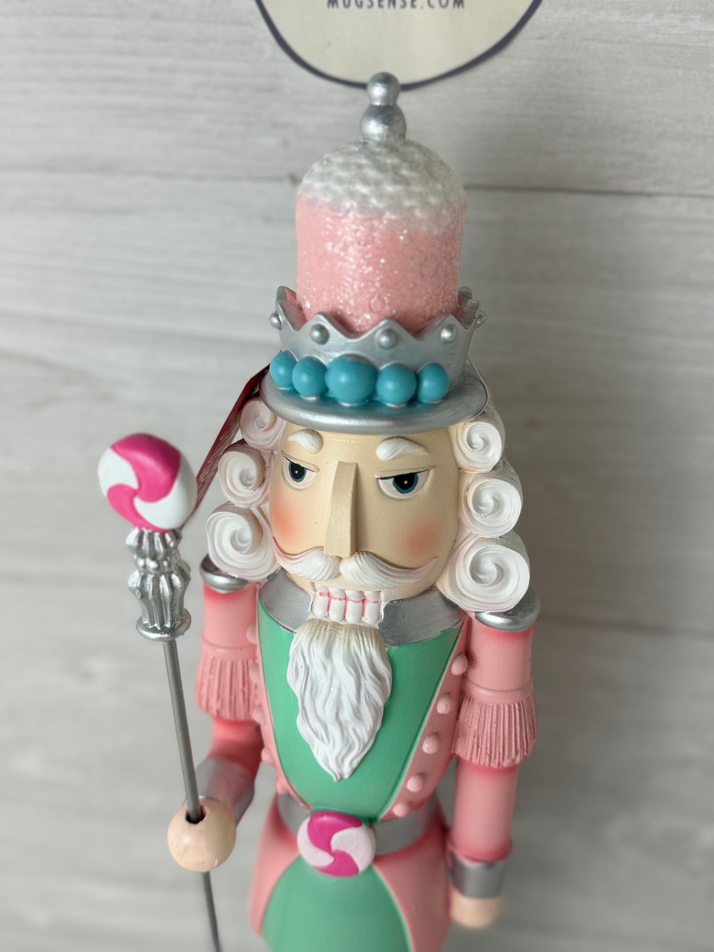 Peppermint Square Pastel Nutcracker 18 Inch