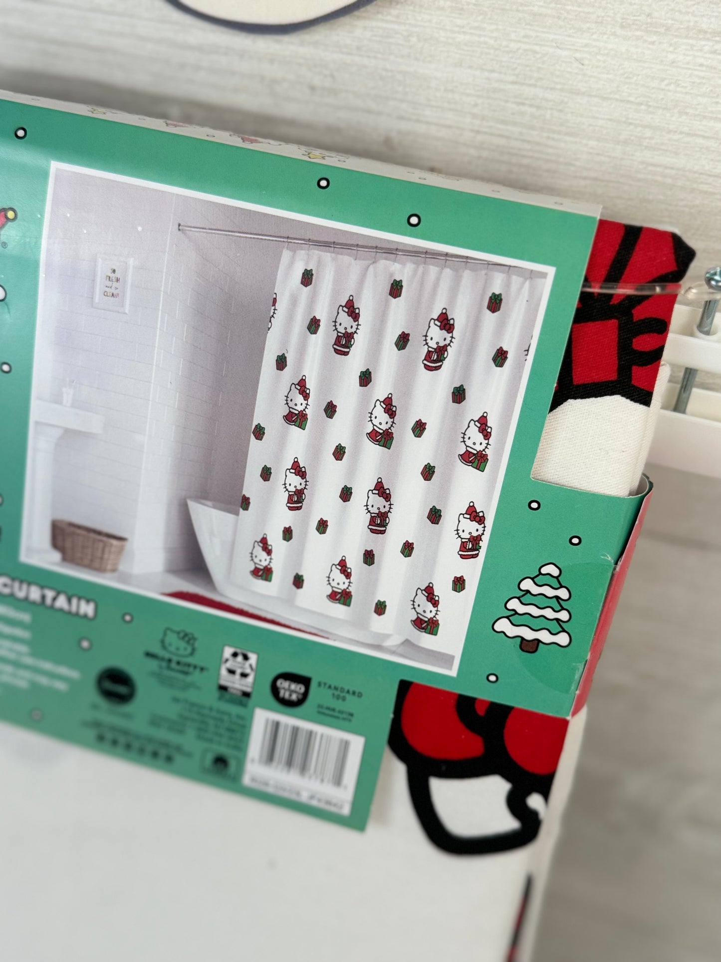 Hello Kitty Christmas Shower Curtain