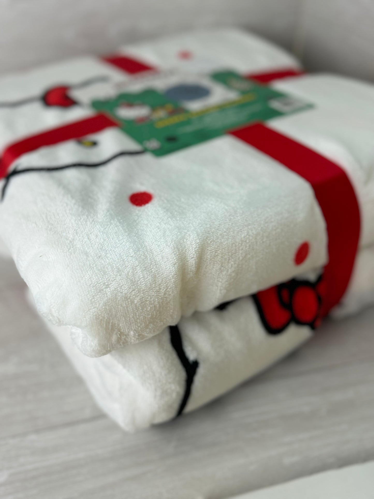 Hello Kitty Christmas Twin Sherpa Blanket