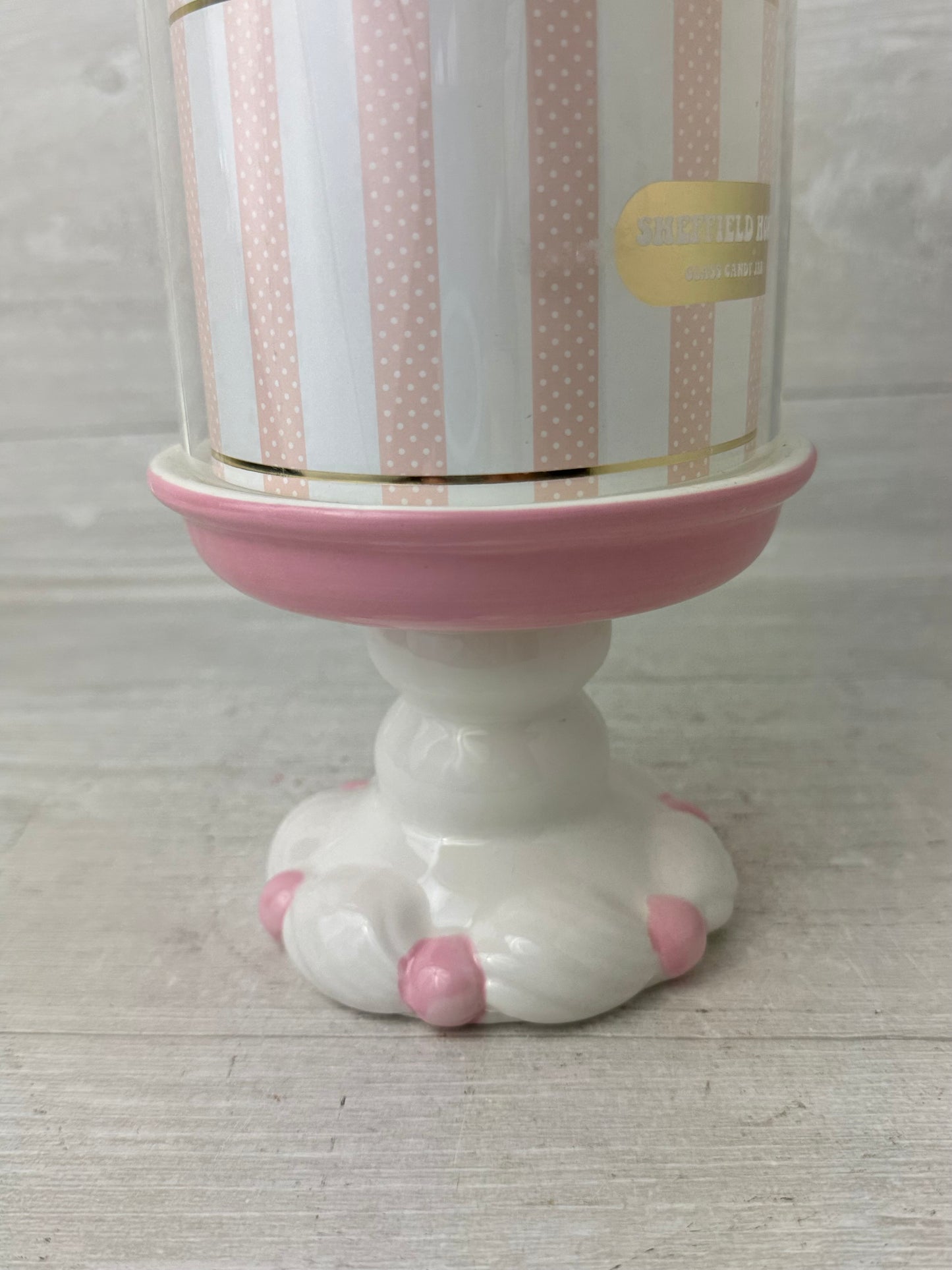 Pink Bow Candy Jar