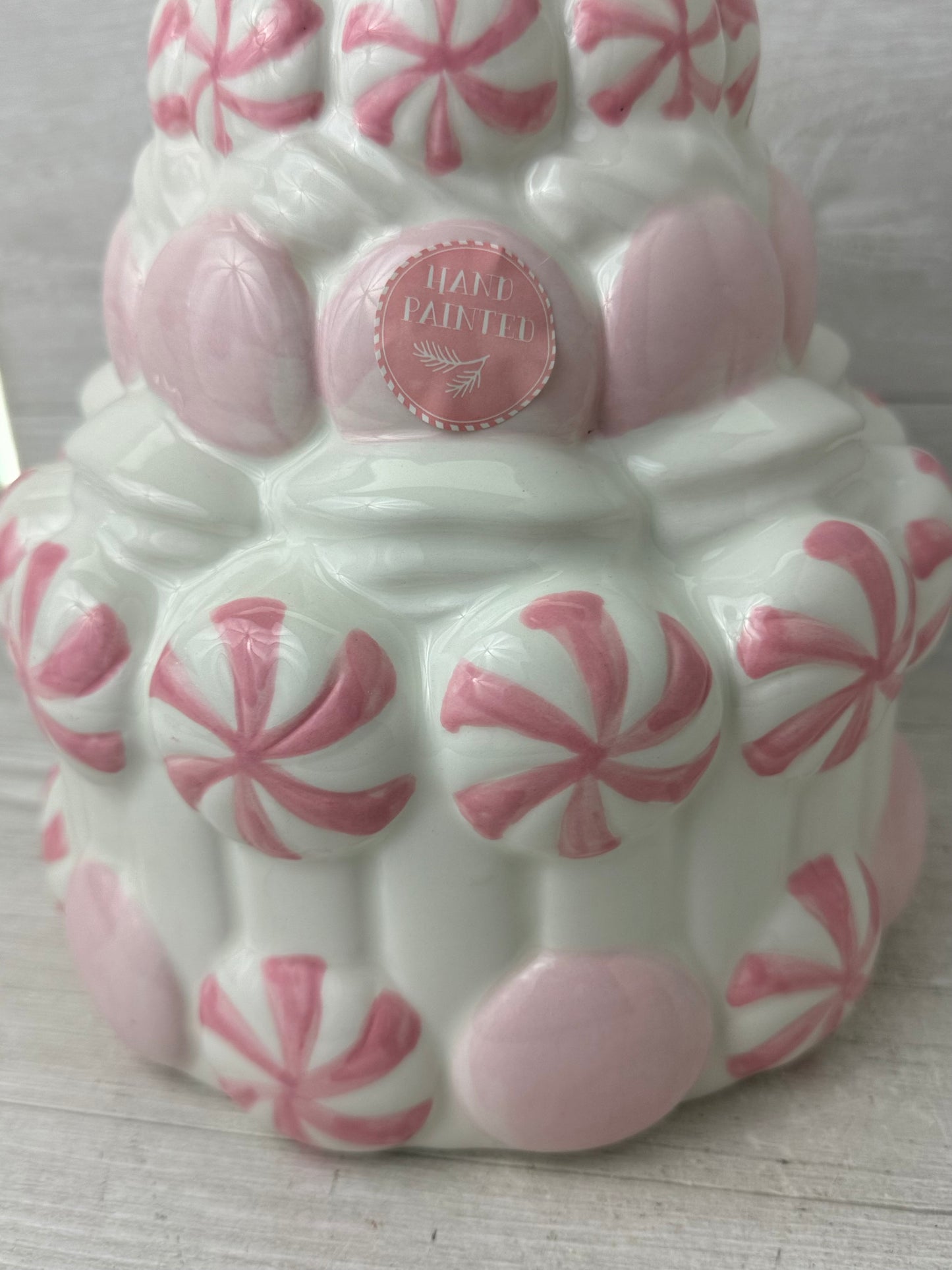 Peppermint & Pine Whipped Cream Cake Cookie Jar Canister