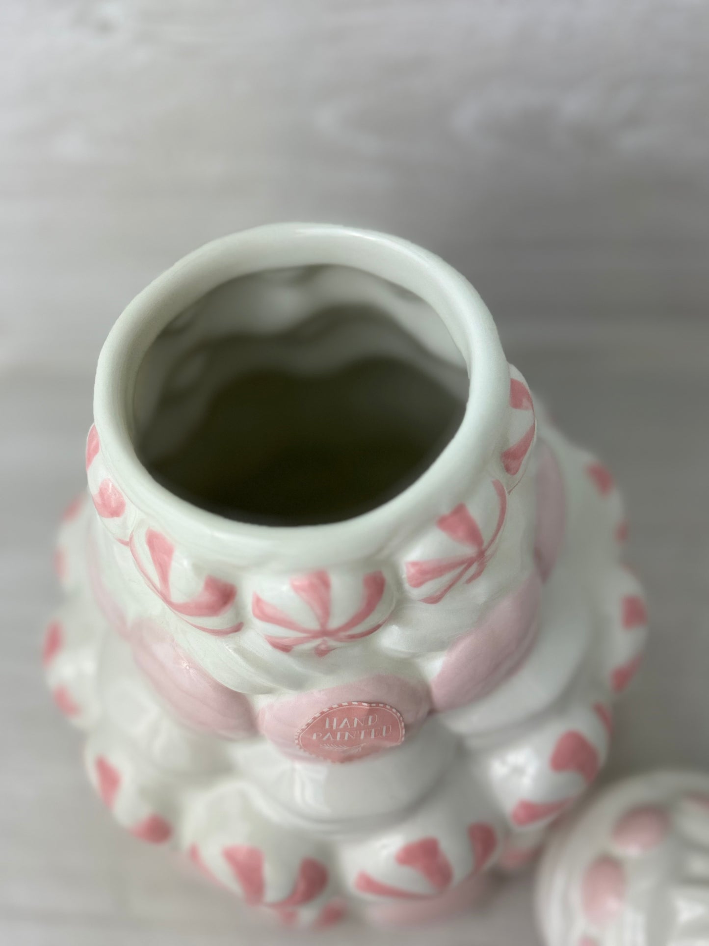 Peppermint & Pine Whipped Cream Cake Cookie Jar Canister