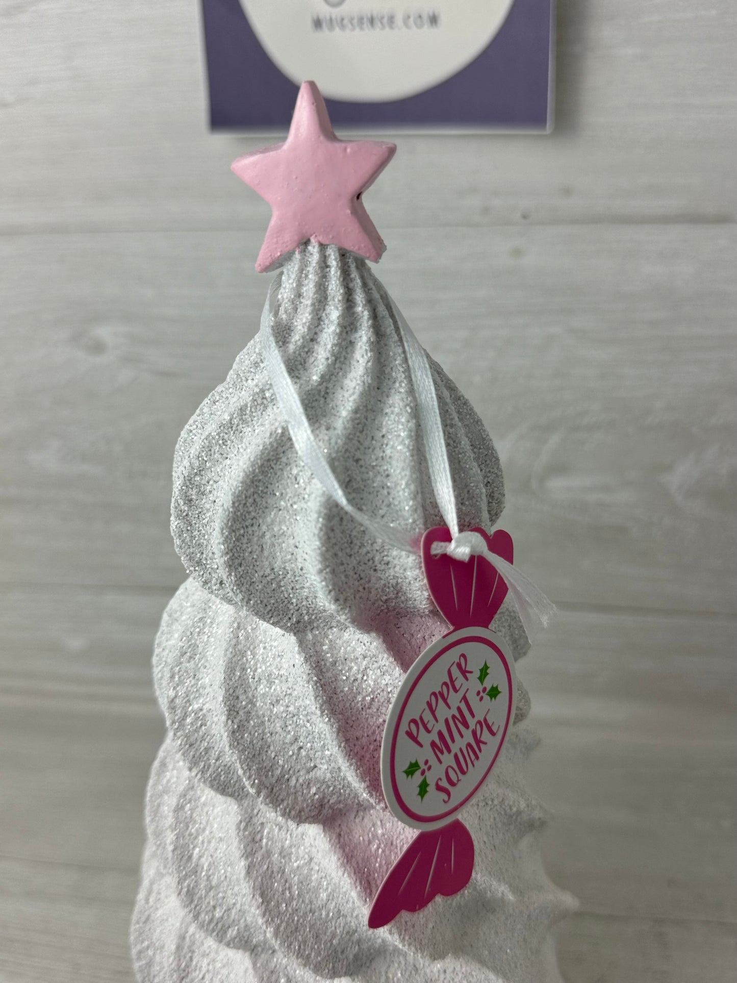 Peppermint Square 12" Cupcake Tree