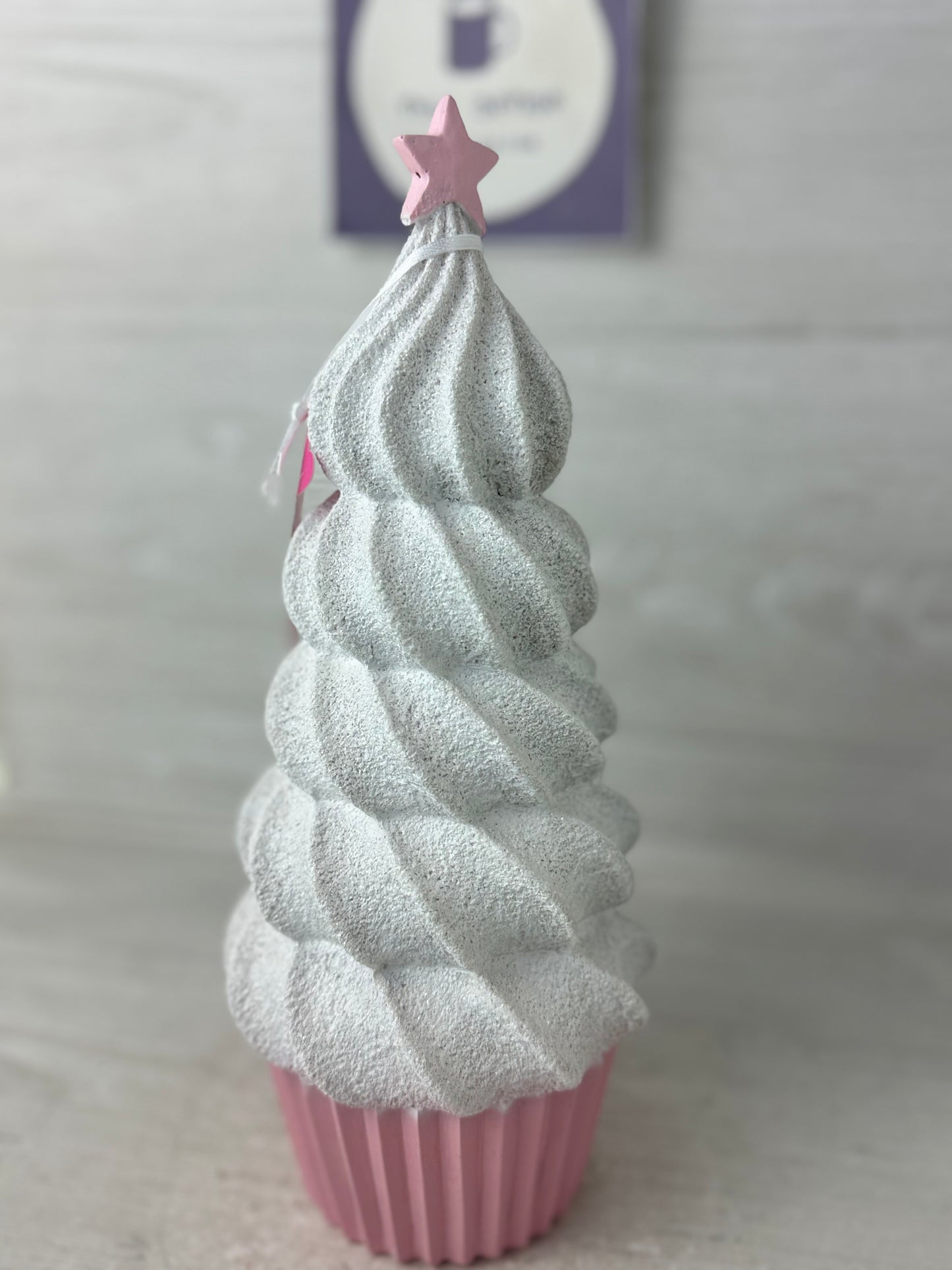 Peppermint Square 12" Cupcake Tree