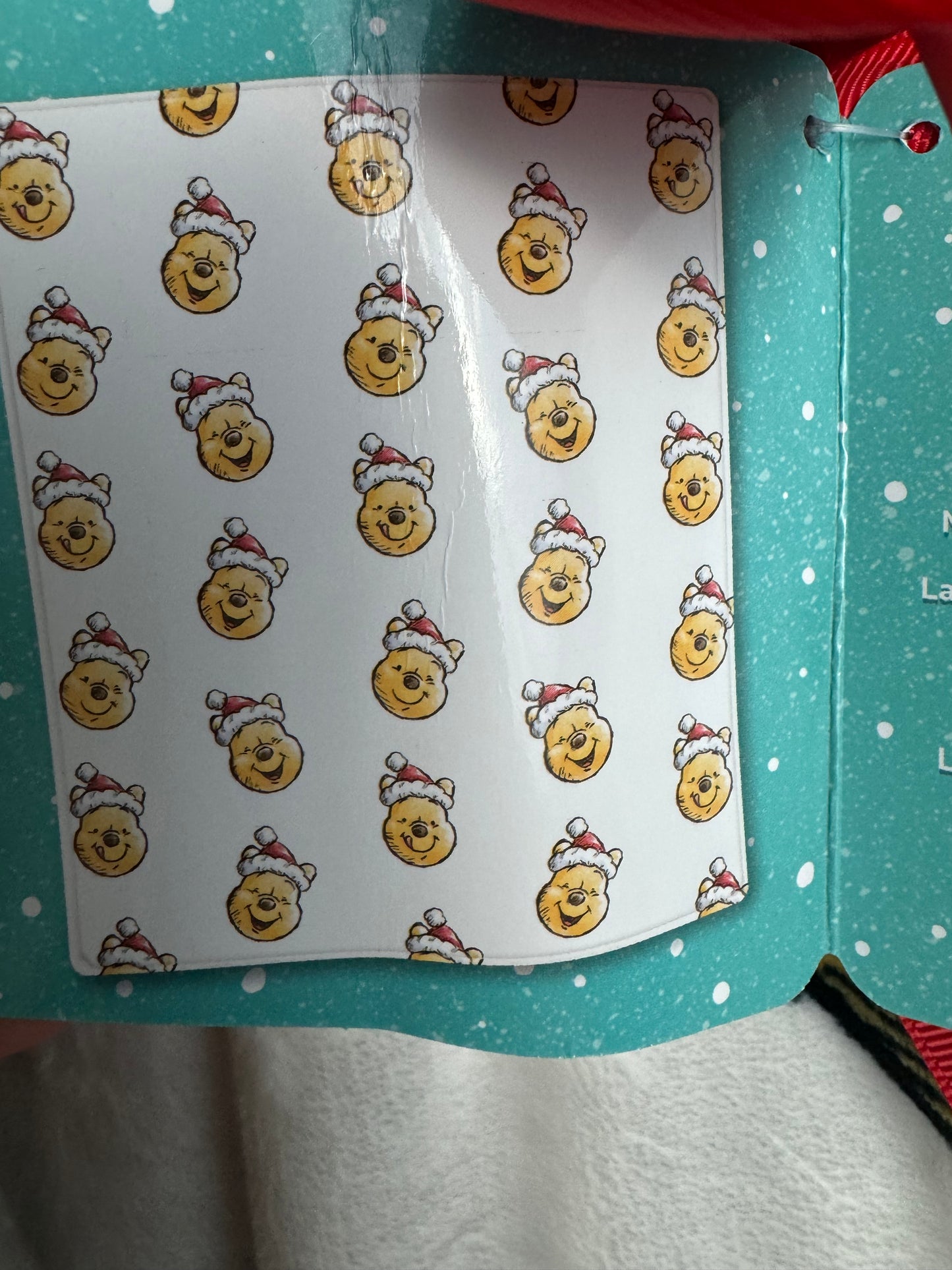 Disney's Winnie The Pooh Face Christmas Throw Blanket