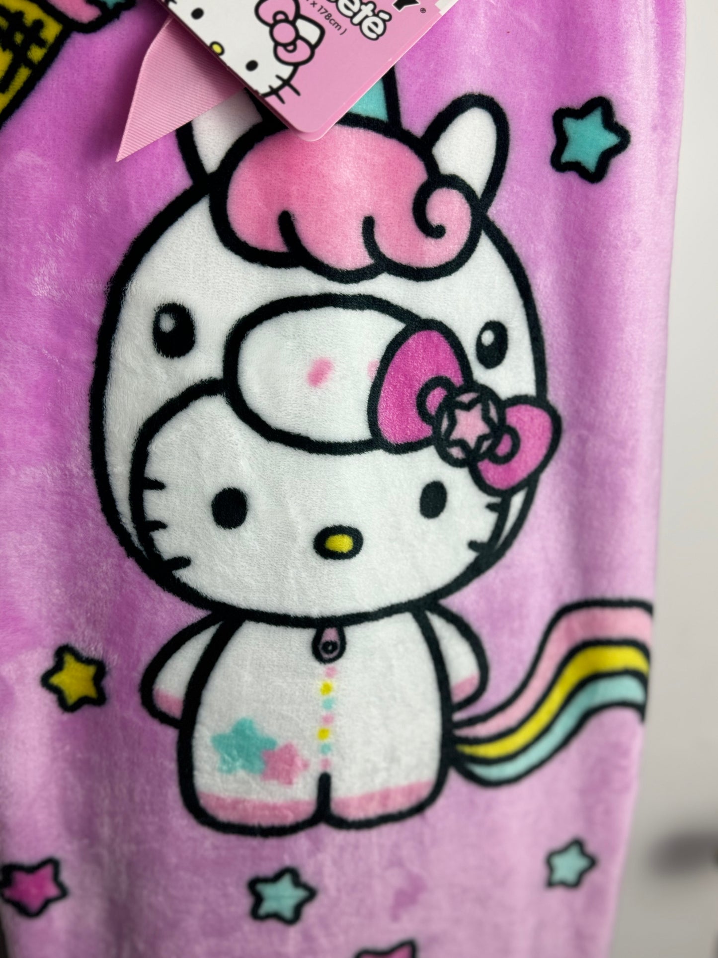 Hello Kitty Unicorn Throw Blanket