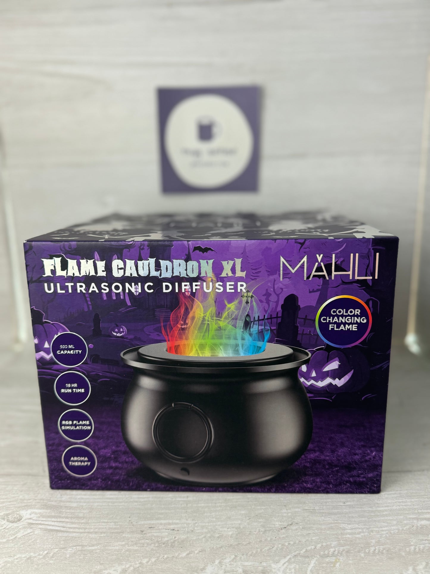 Mahli Flaming Multi Colored Cauldron Aroma Diffuser