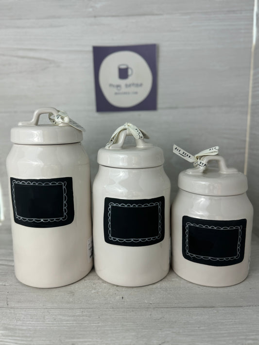 Rae Dunn Take Note Canister Set