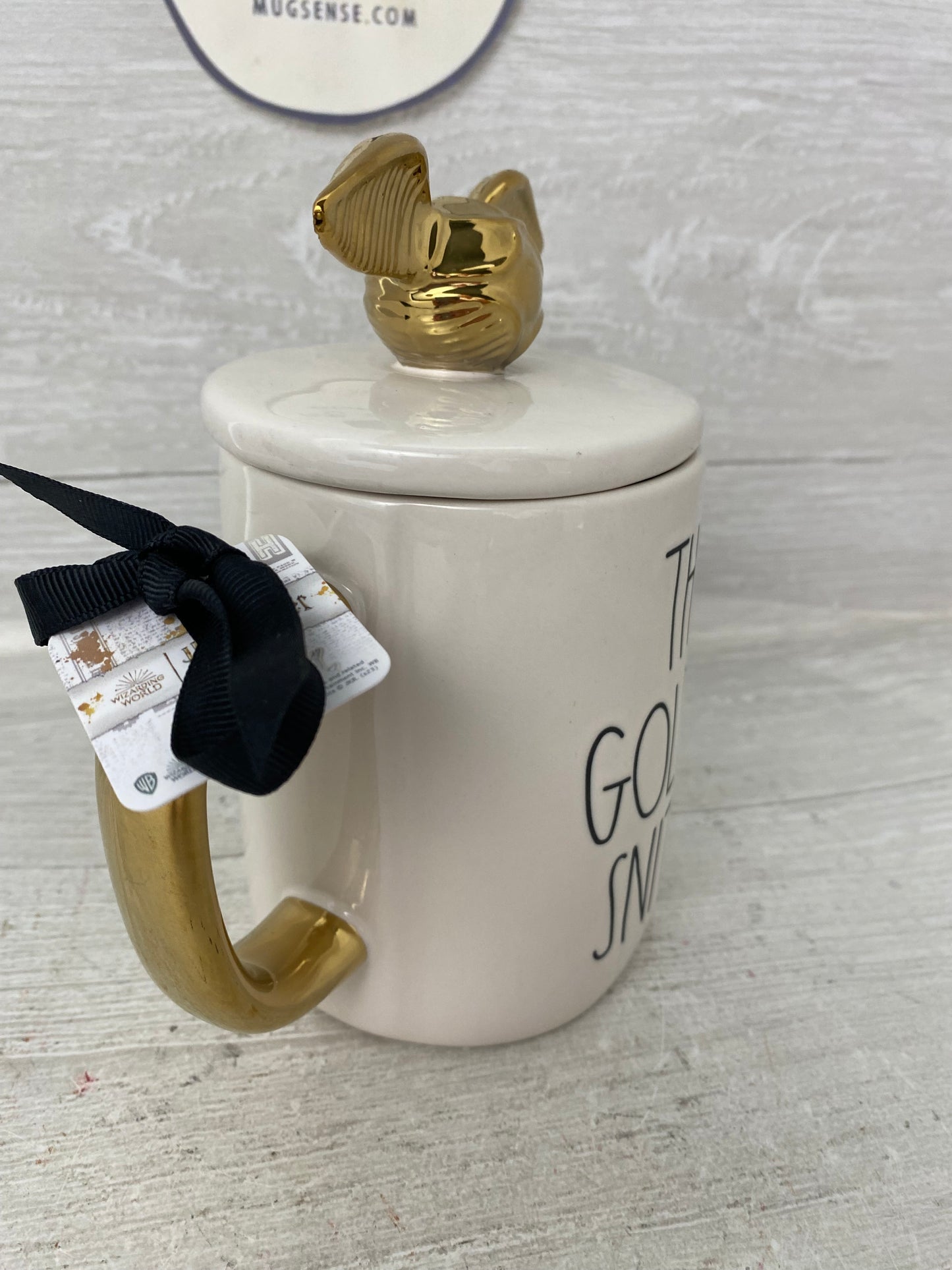 Rae Dunn Harry Potter The Golden Snitch Topper Mug