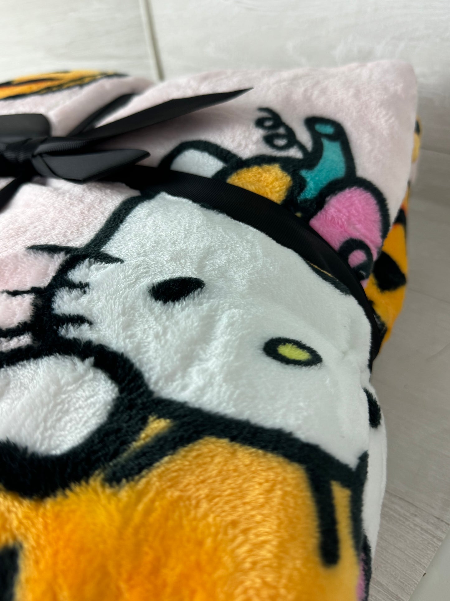 Hello Kitty Halloween Pink Pumpkin Full/Queen Blanket