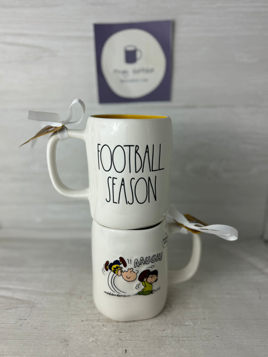 Rae Dunn Peanuts Football Season Mug