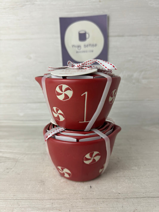 Rae Dunn Peppermint Measuring Cups