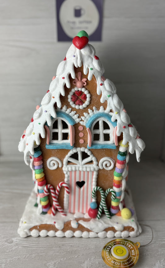 Sugar Cottage Light Up Candy Gingerbread House