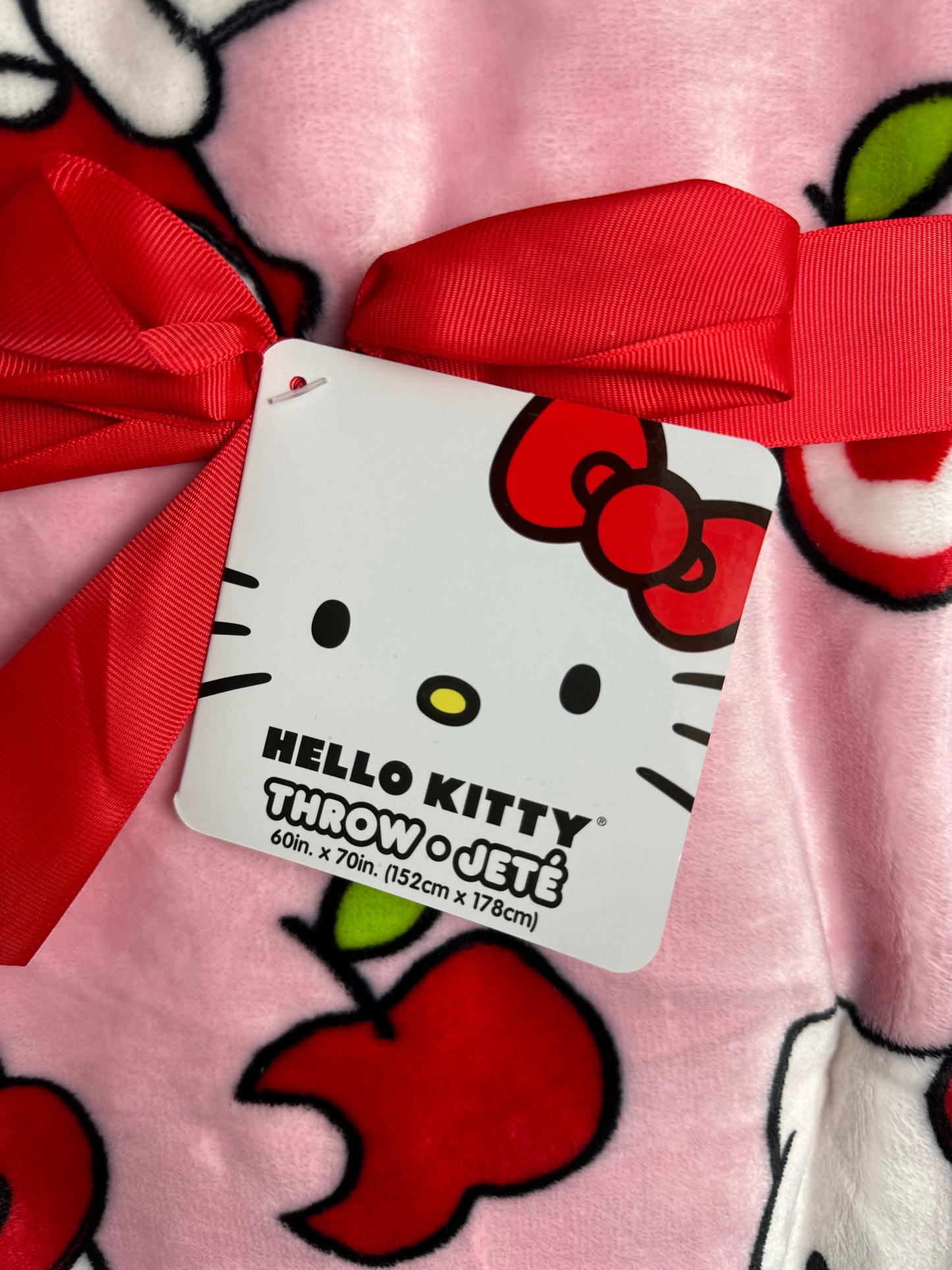 Hello Kitty Apple Throw Blanket