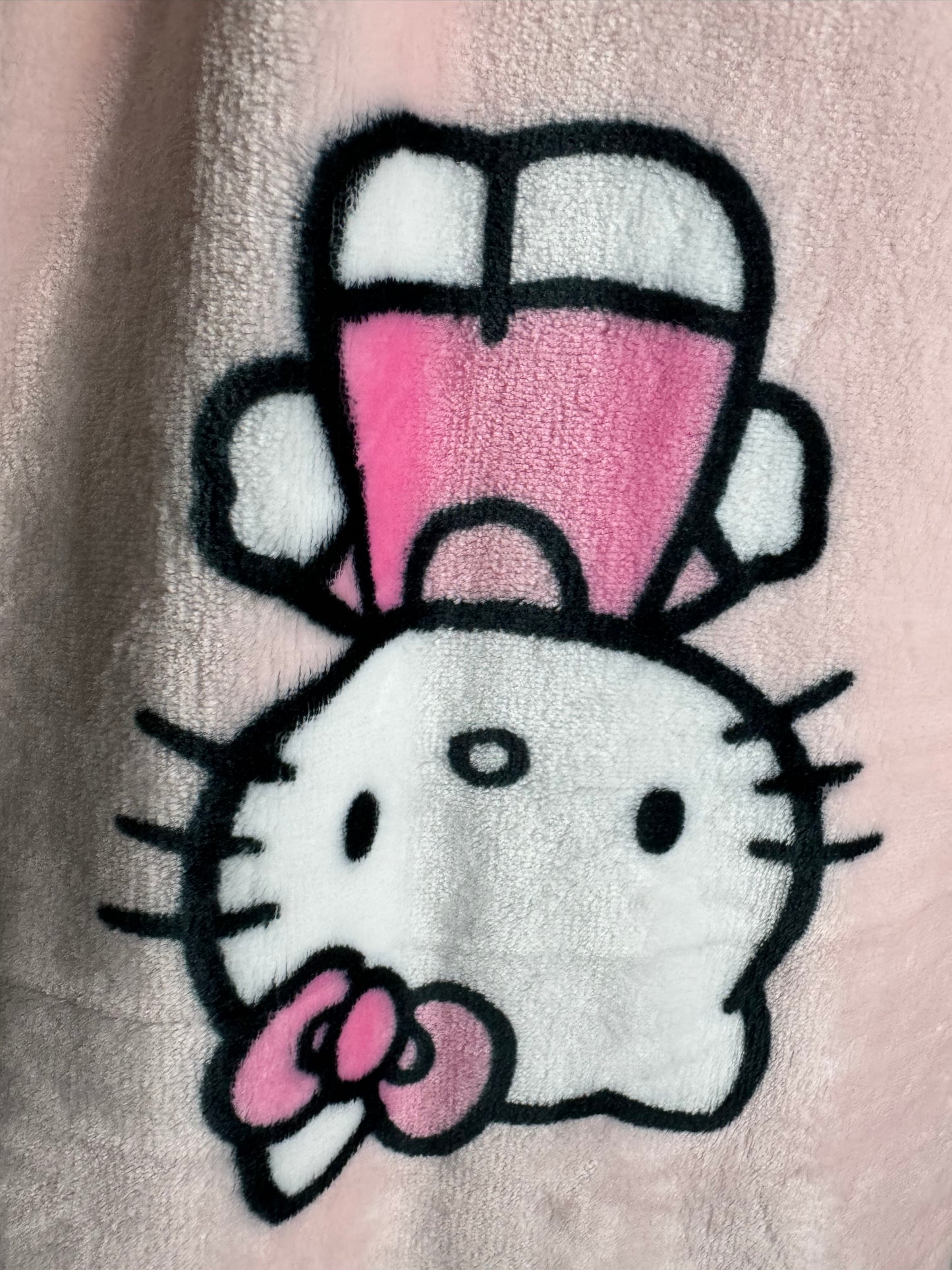 Hello Kitty Pink Strawberry Throw Blanket