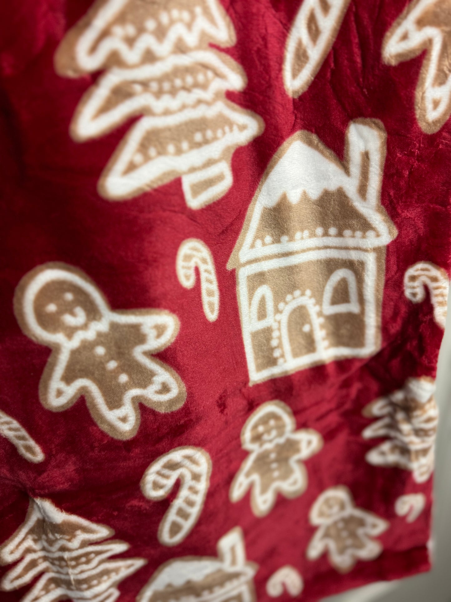 Rachel Zoe Red Gingerbread Throw