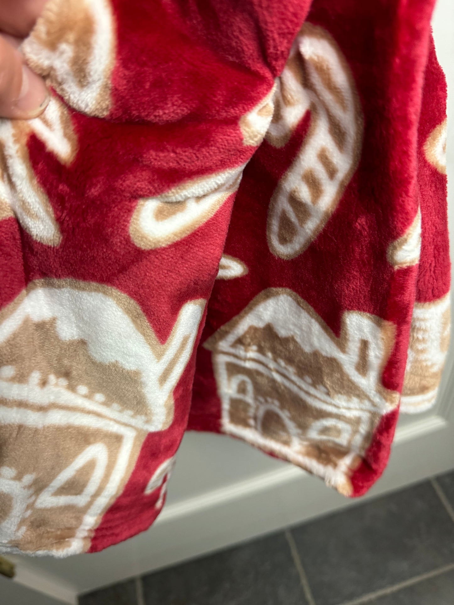 Rachel Zoe Red Gingerbread Throw