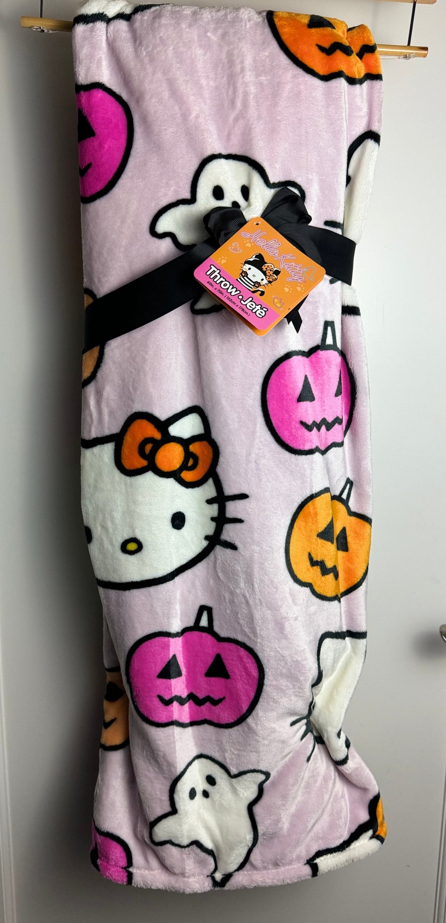 Hello Kitty Halloween Pink Throw