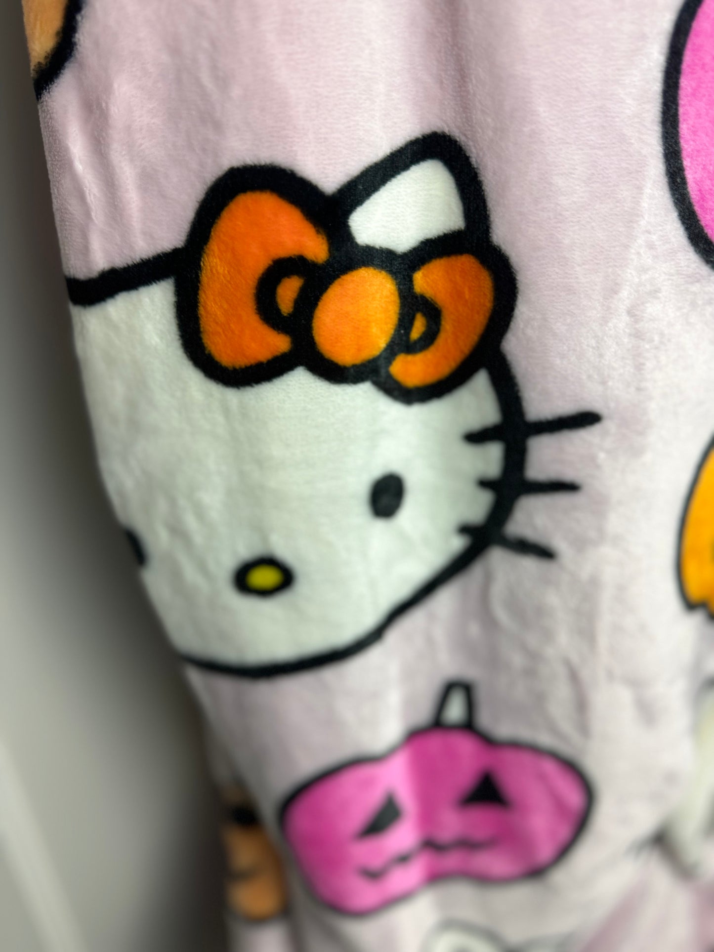 Hello Kitty Halloween Pink Throw