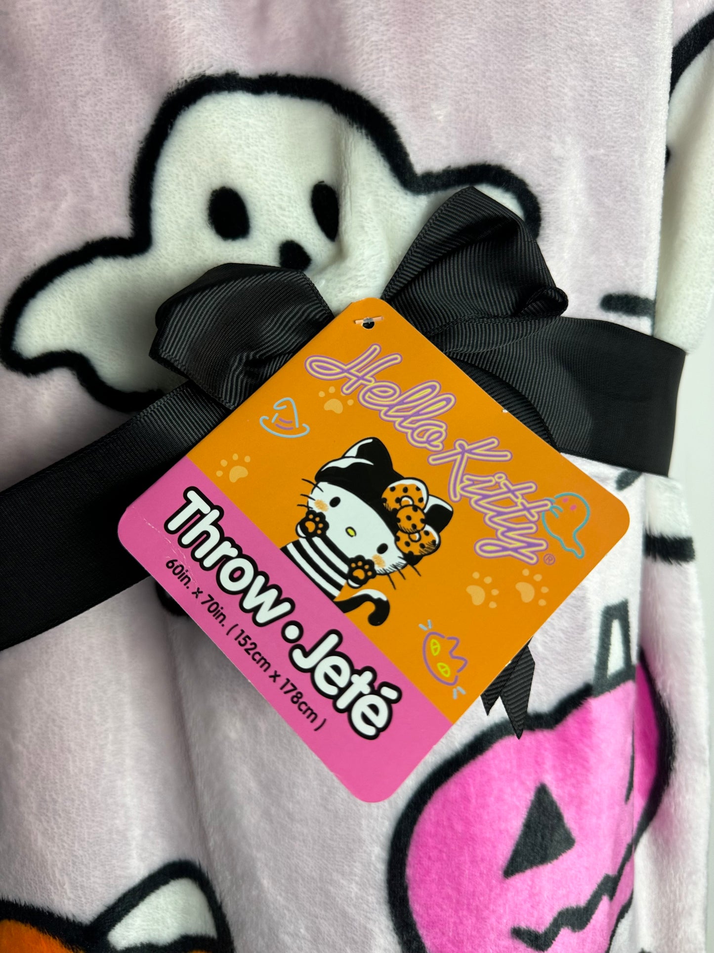 Hello Kitty Halloween Pink Throw